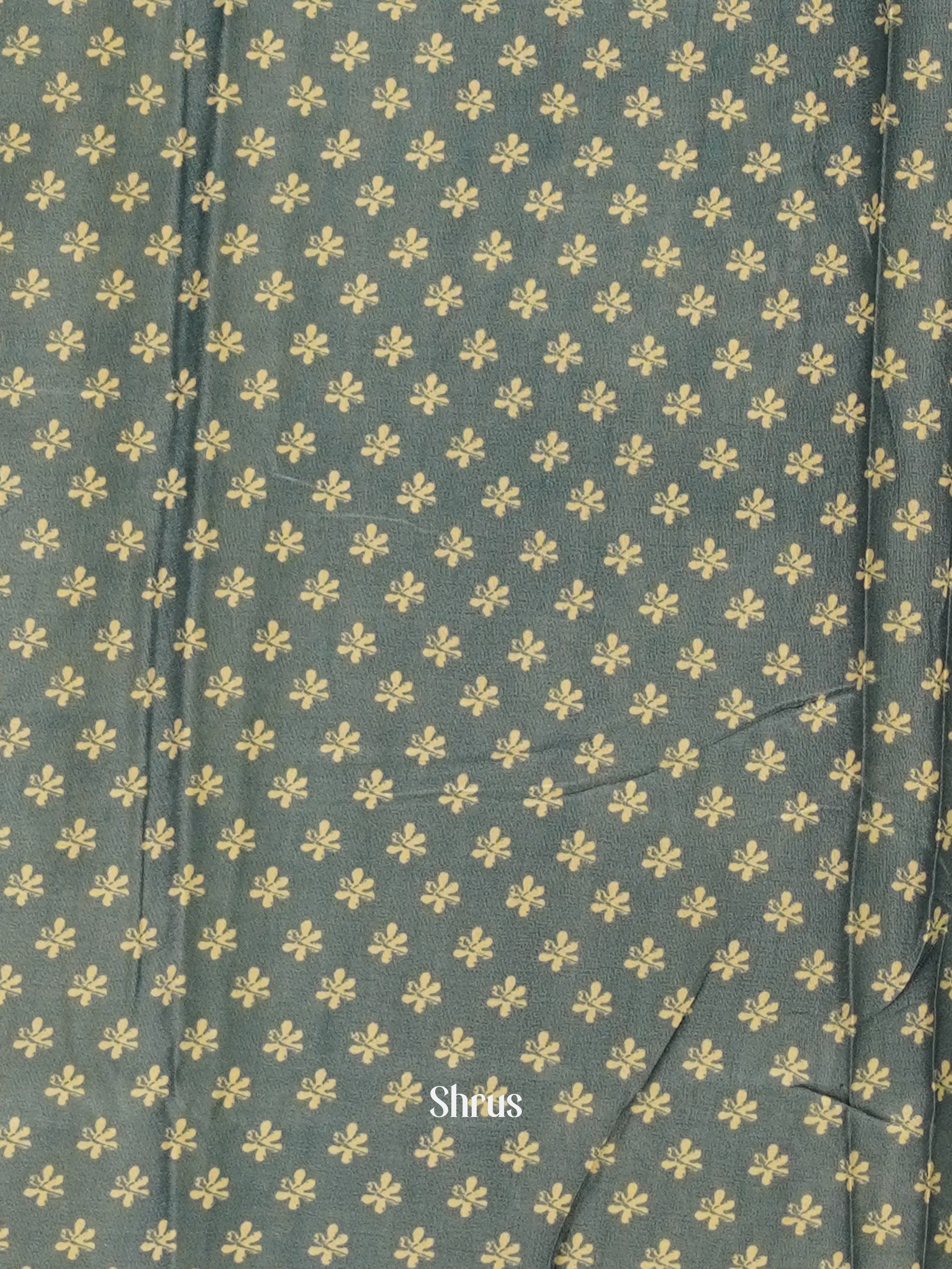 Blue(Single Tone) - Semi Crepe Saree - Shop on ShrusEternity.com