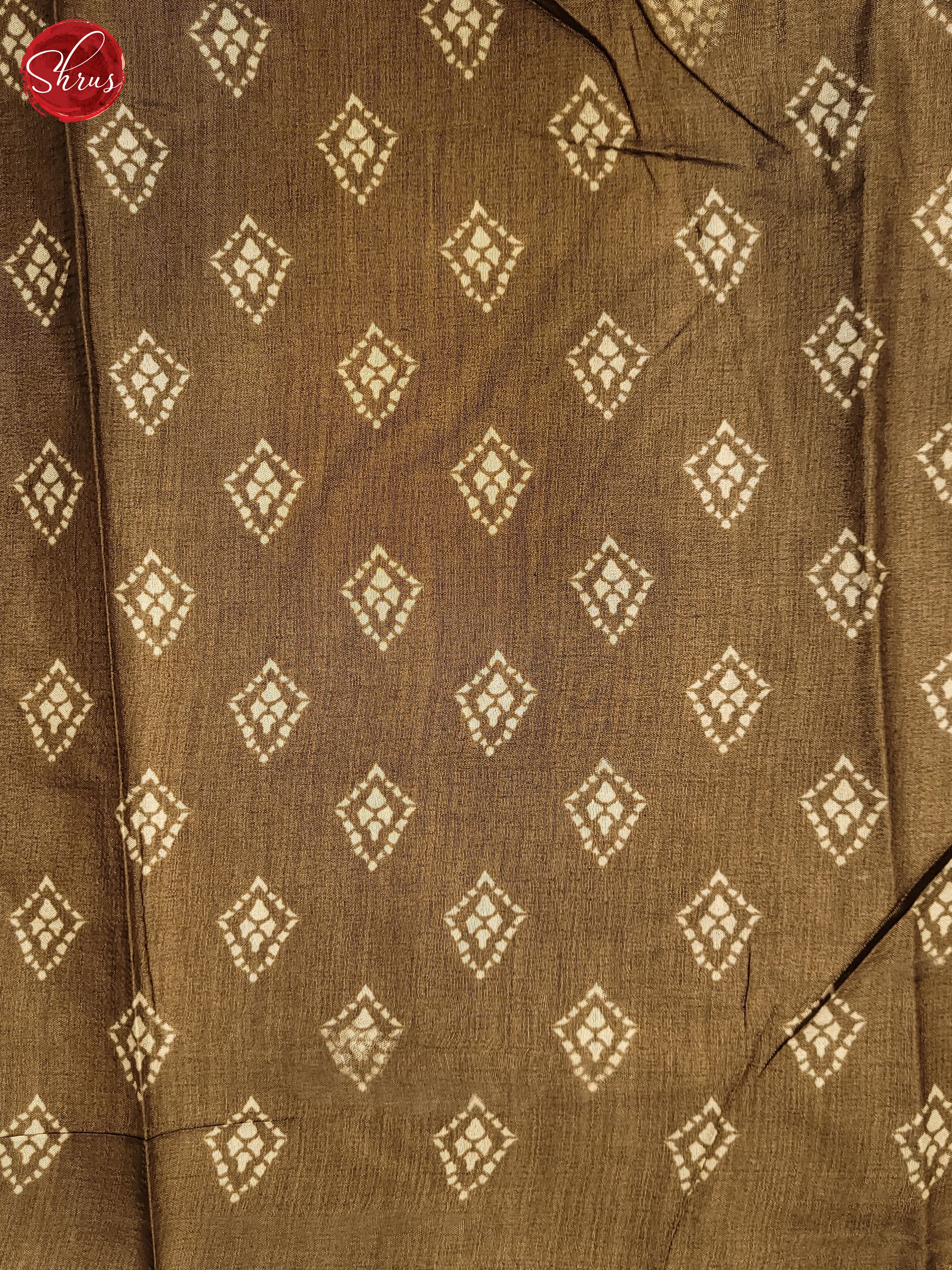 Brown(Single Tone) - Semi Crepe Saree - Shop on ShrusEternity.com