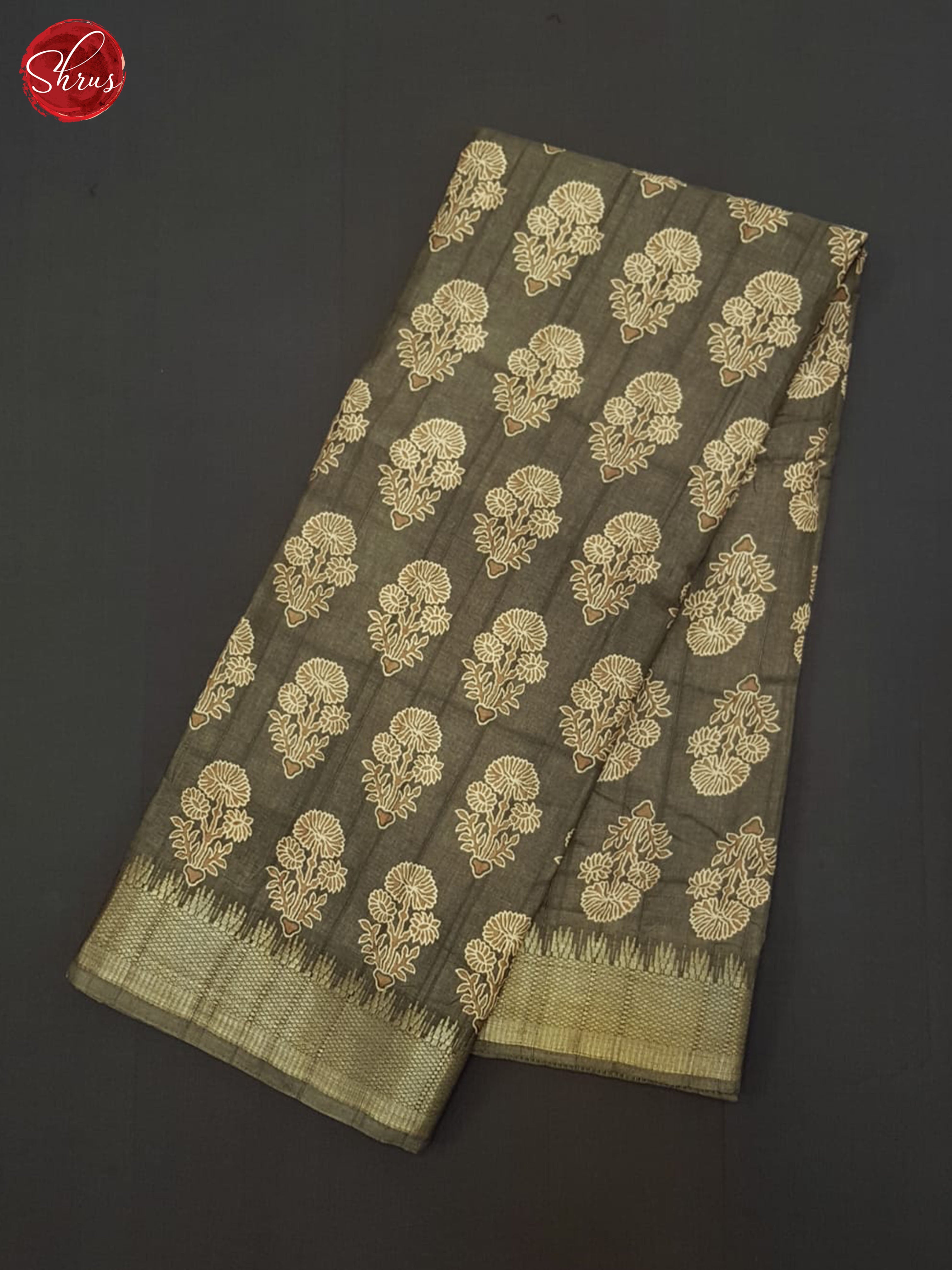 Brown(Single Tone) - Semi crepe Saree - Shop on ShrusEternity.com