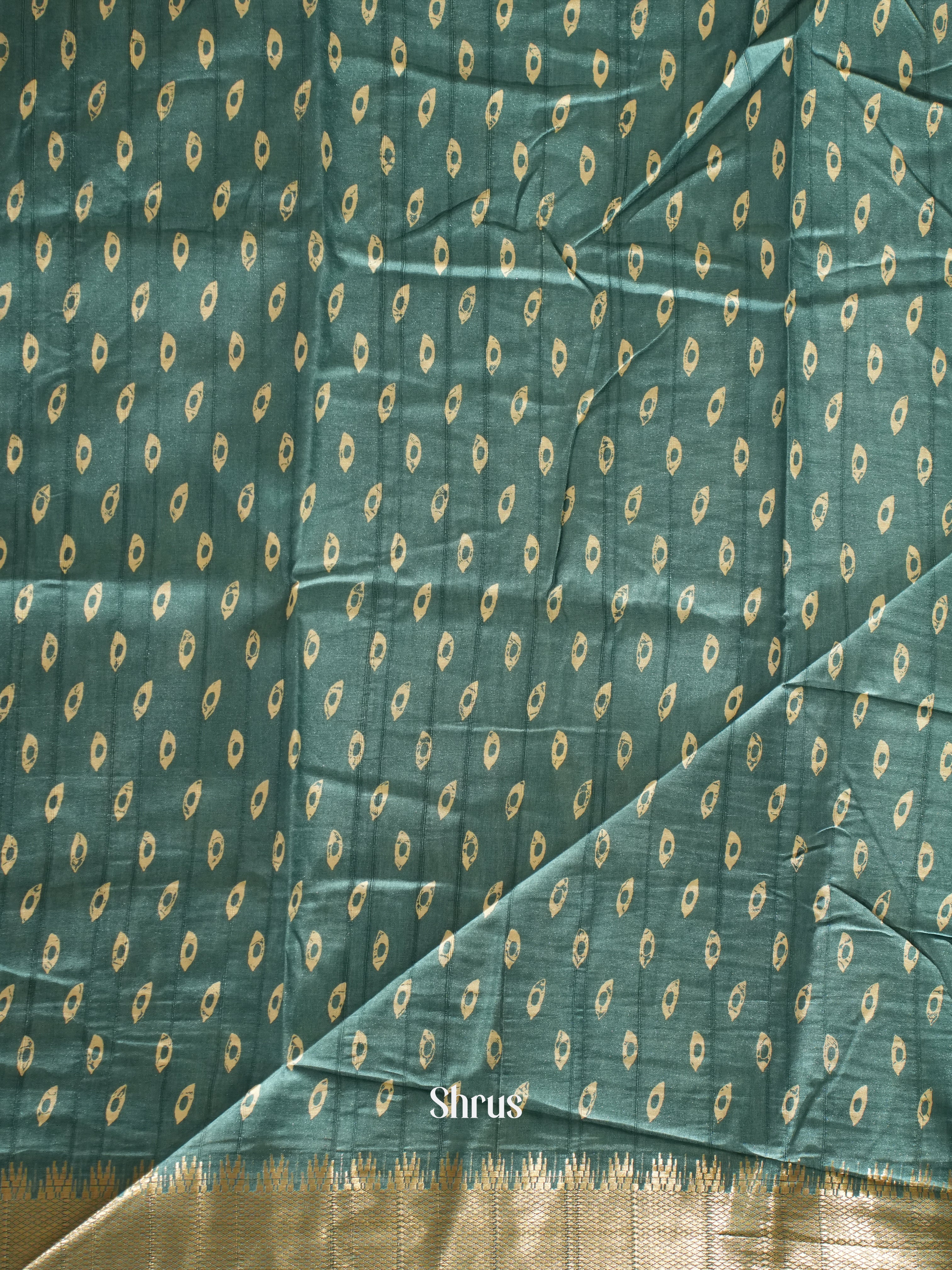 Blue(Single Tone) - Semi crepe Saree - Shop on ShrusEternity.com