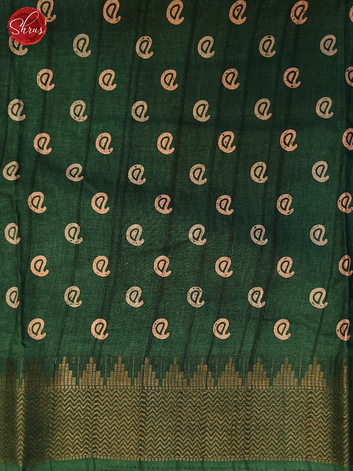 Green(SIngle tone) - Semi Crepe Saree - Shop on ShrusEternity.com