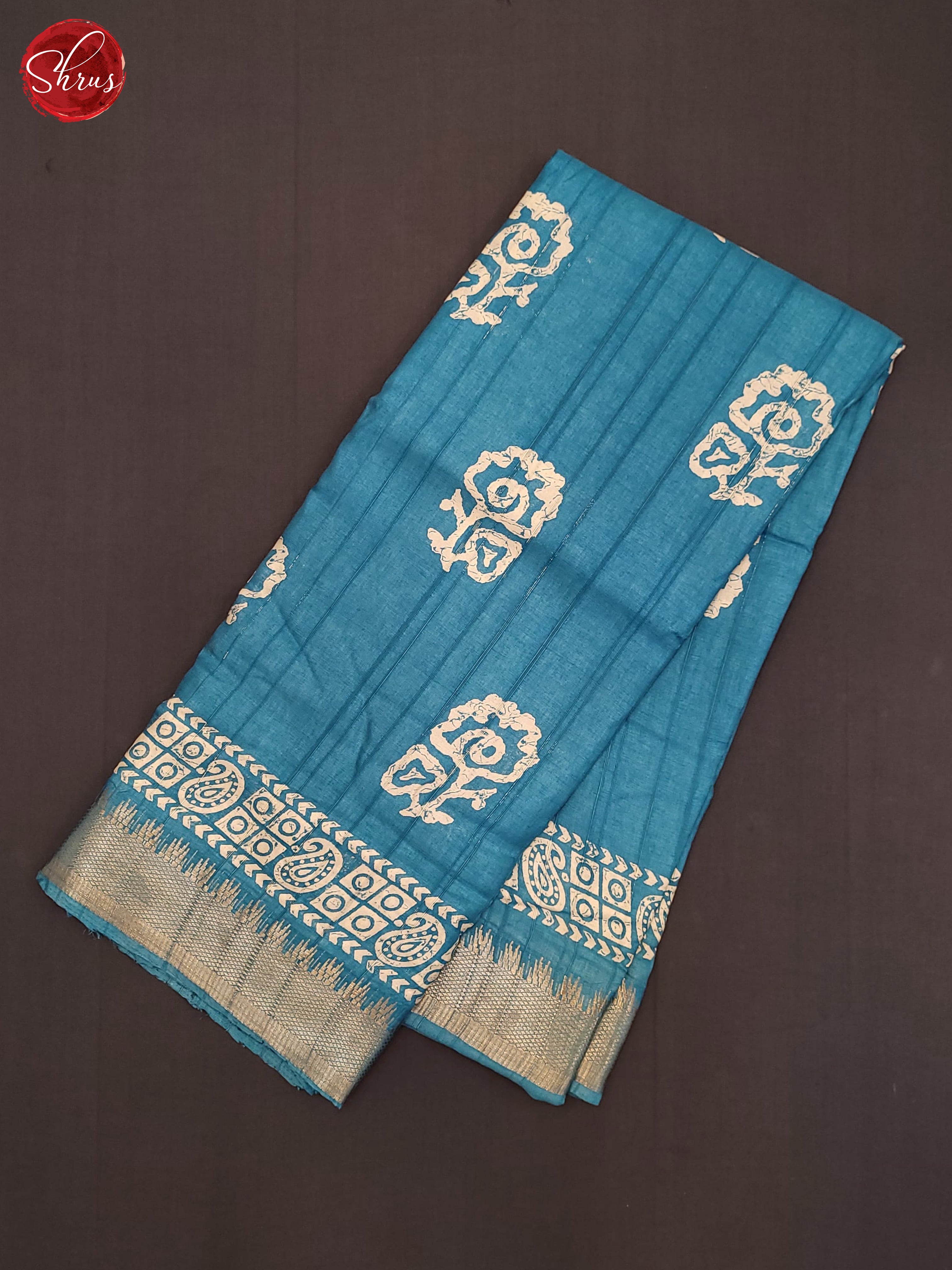Blue(Single Tone)- Semi Crepe Saree - Shop on ShrusEternity.com