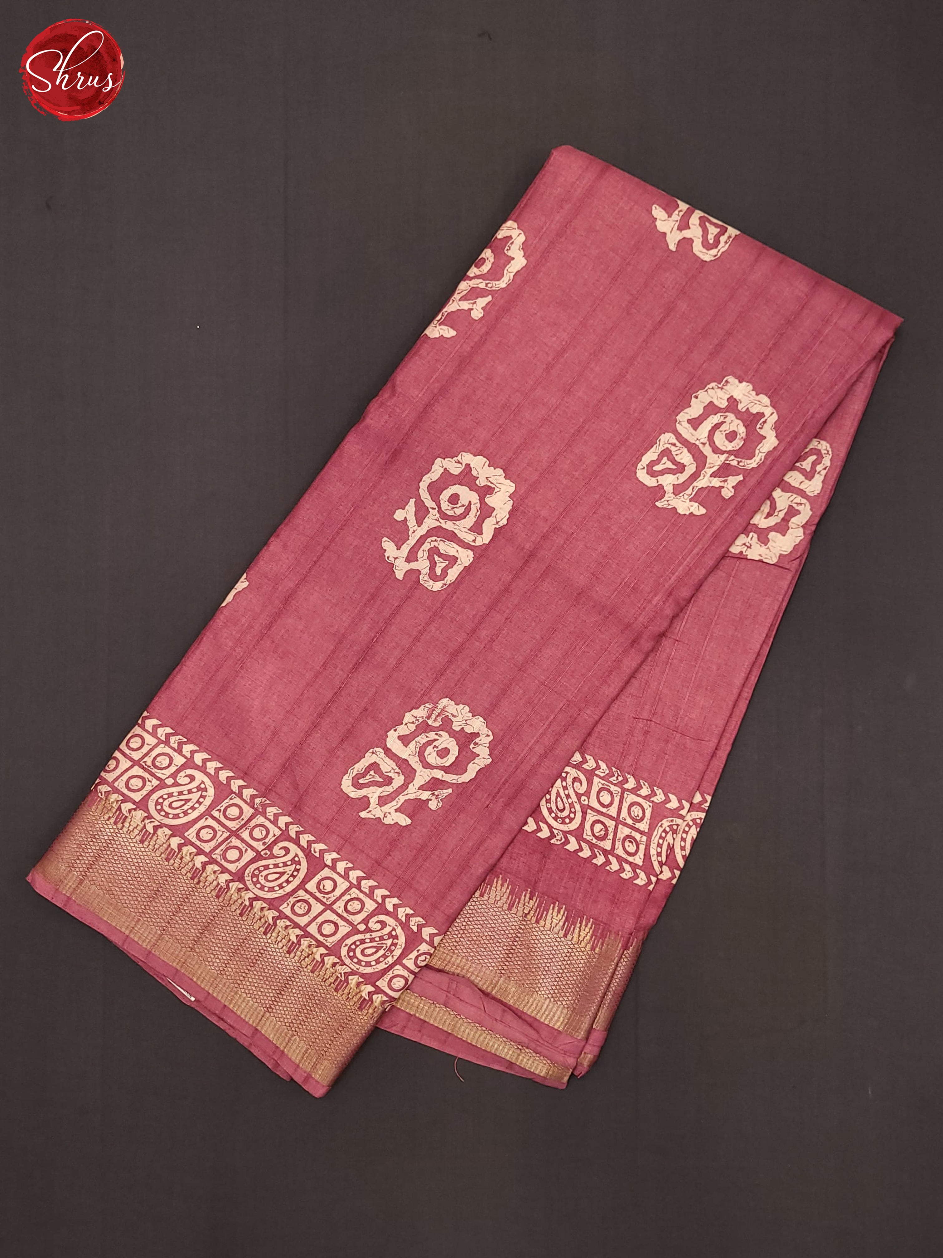 Pink(Single tone) - Semi Crepe Saree - Shop on ShrusEternity.com