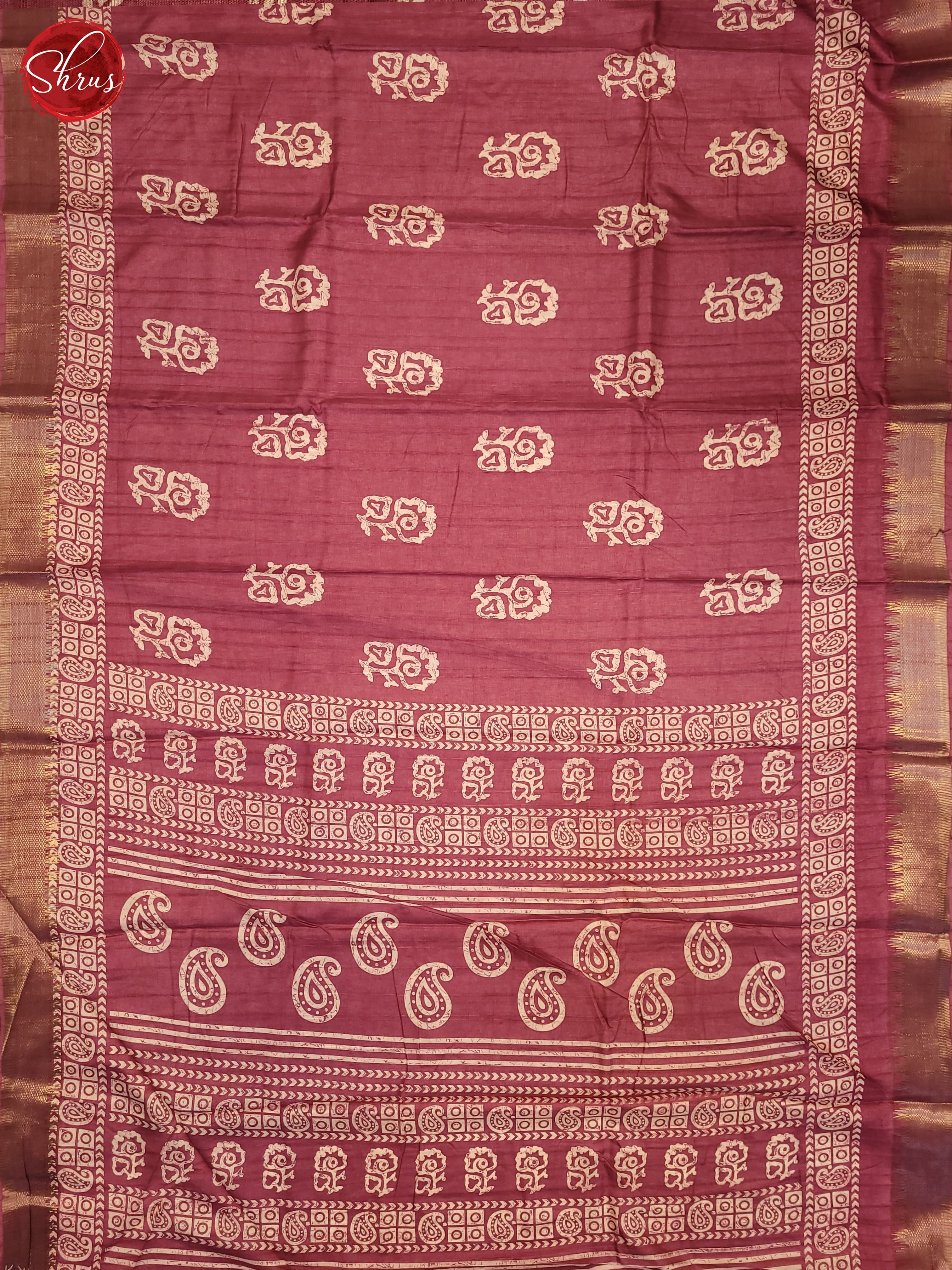 Pink(Single tone) - Semi Crepe Saree - Shop on ShrusEternity.com
