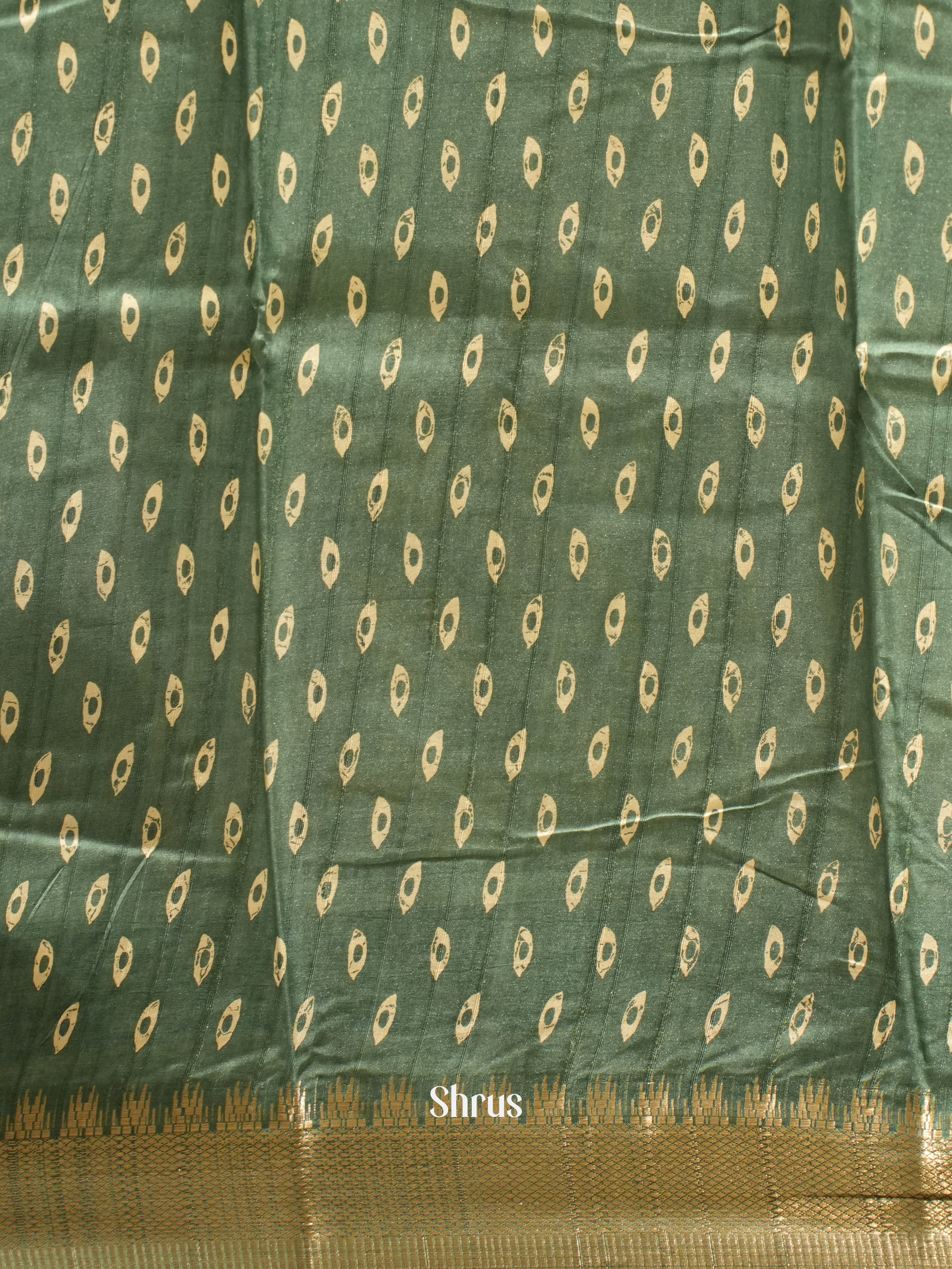 Pastel Green(Single Tone) - Semi Crepe Saree - Shop on ShrusEternity.com