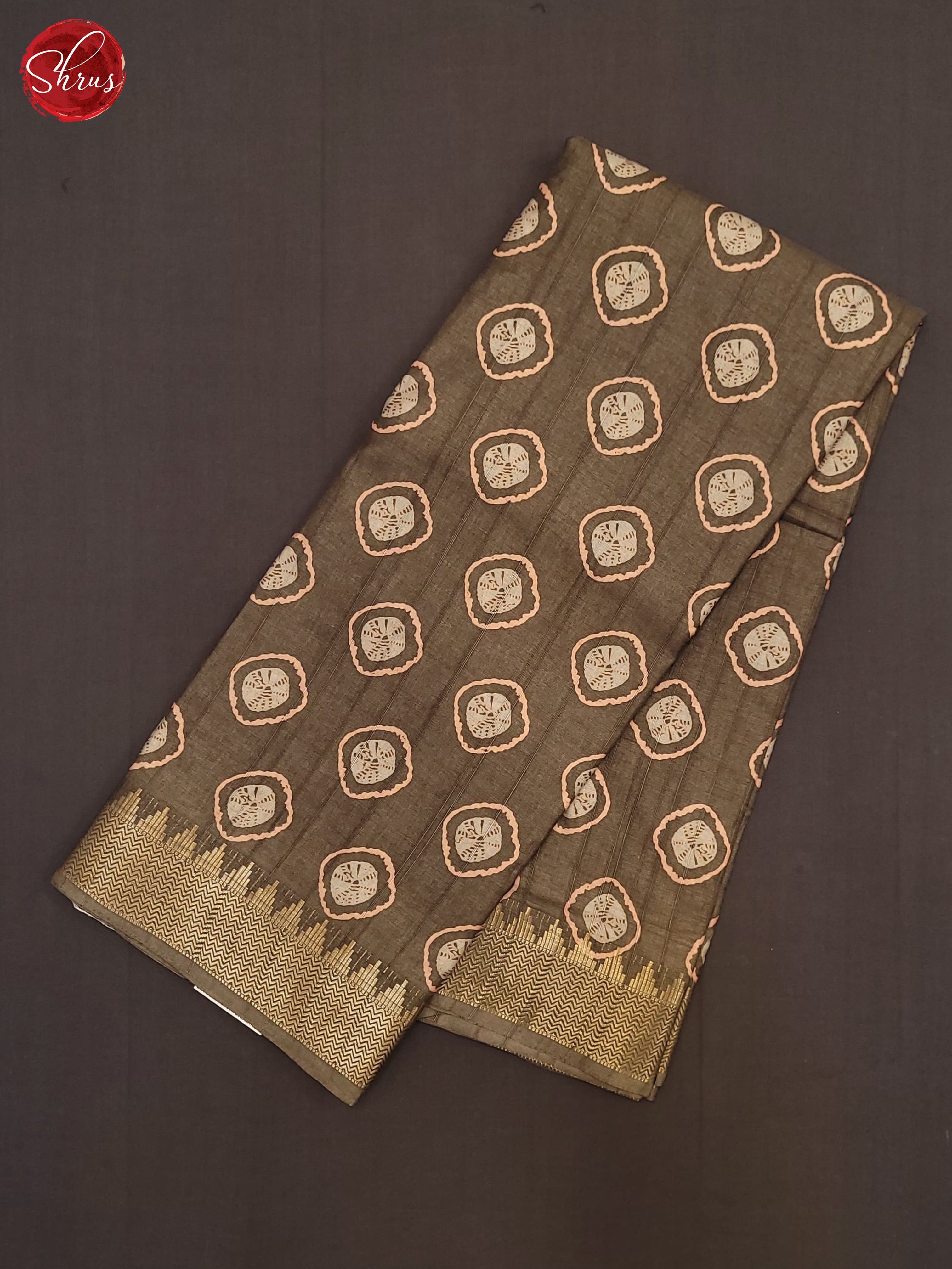 Grey(Single Tone) - Semi Crepe Saree - Shop on ShrusEternity.com