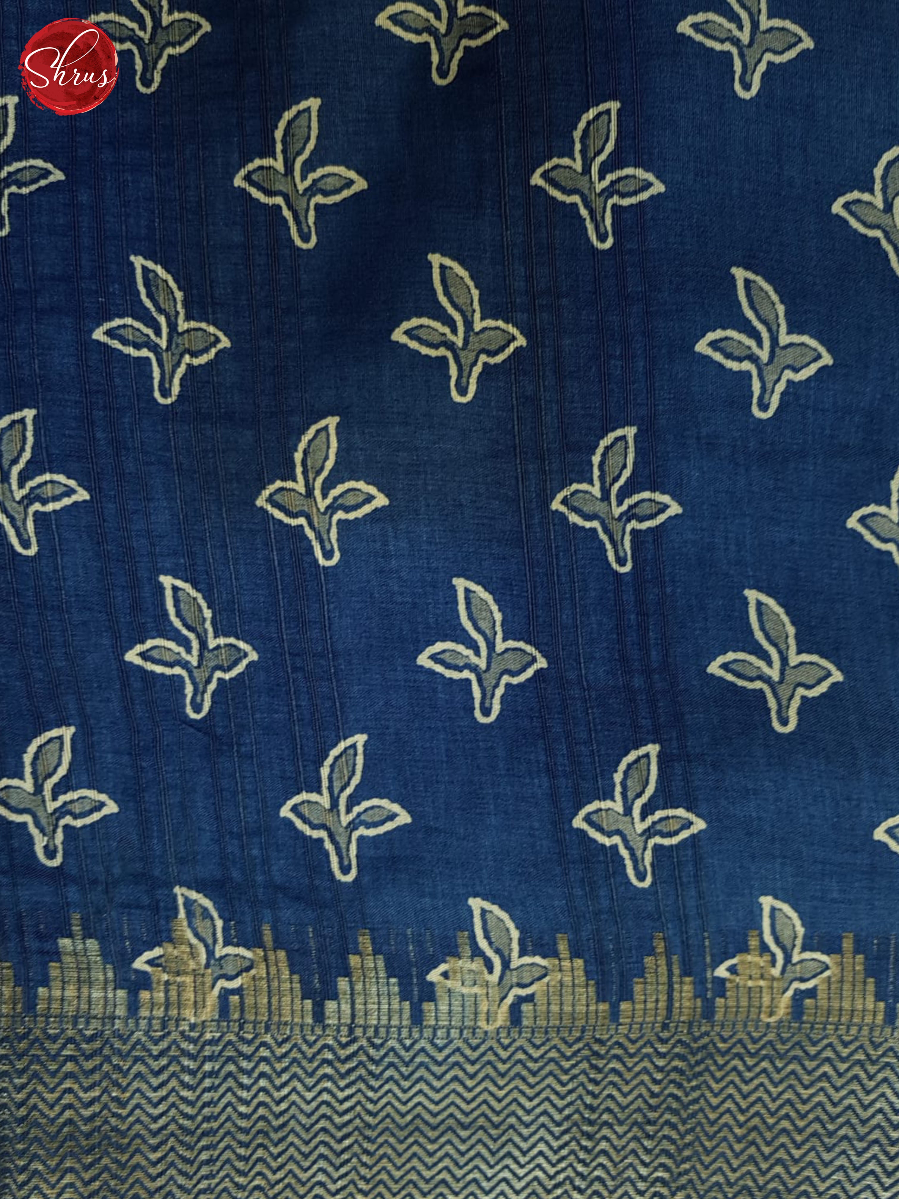 Blue(Single Tone) - Semi Crepe Saree - Shop on ShrusEternity.com