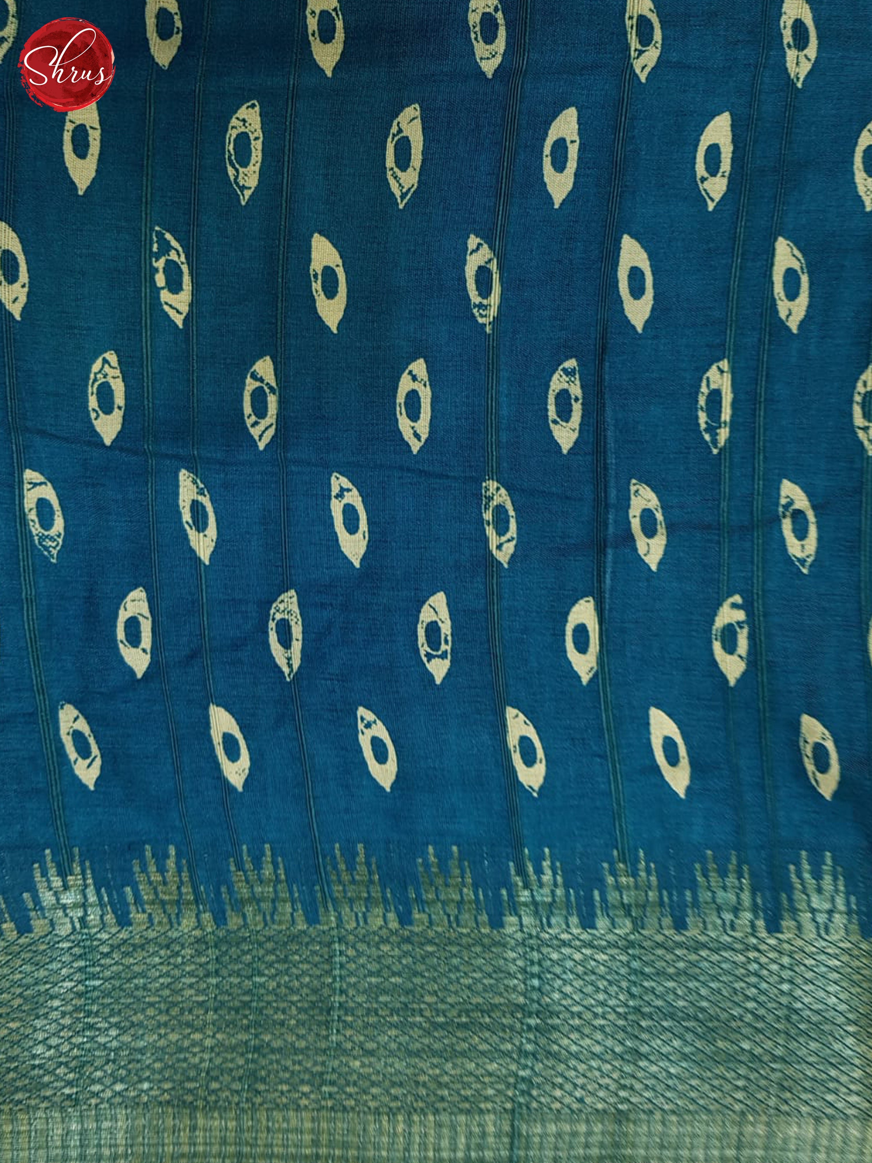 Blue(SIngle Tone) - Semi Crepe Saree - Shop on ShrusEternity.com