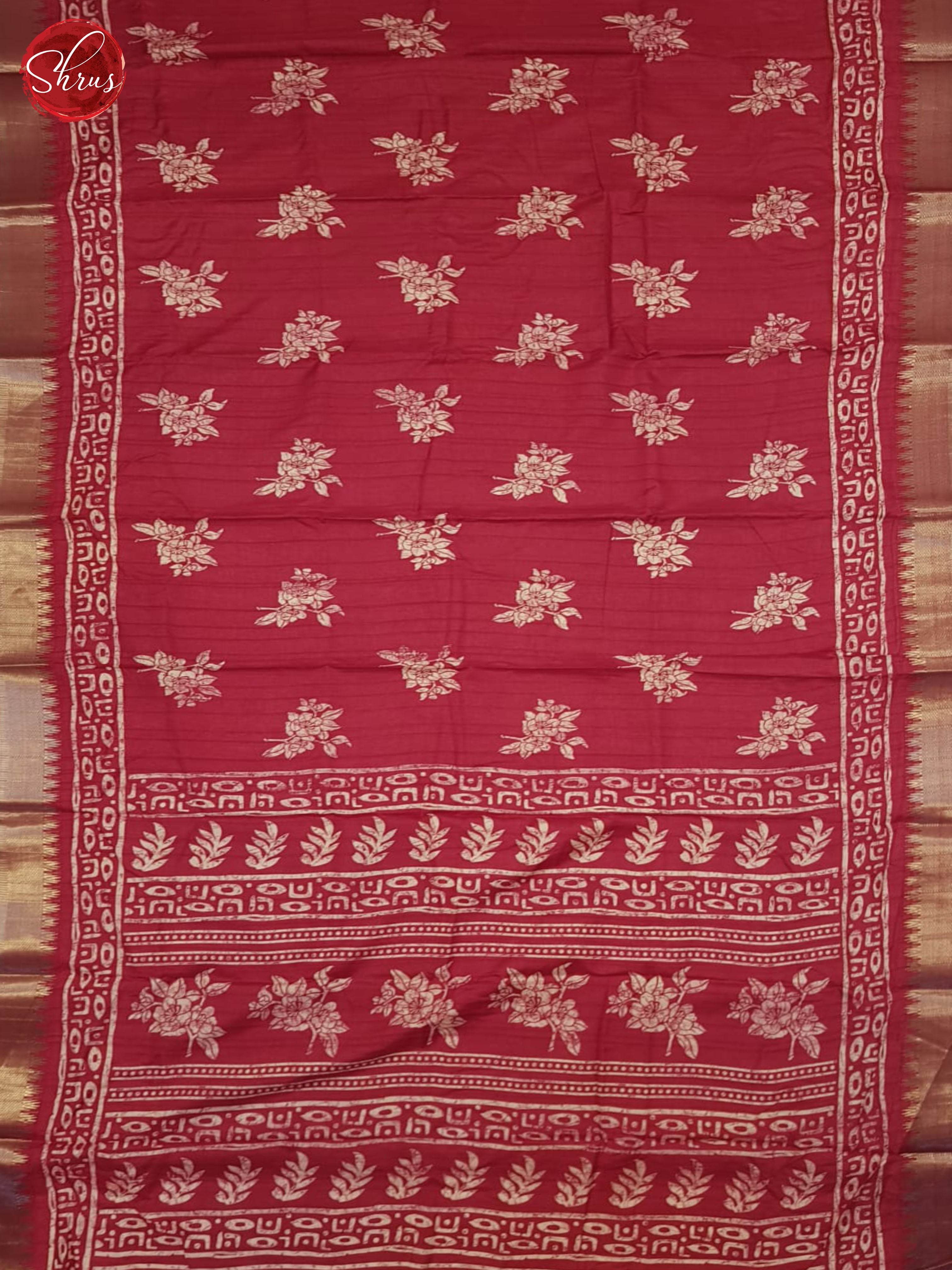 Pink(SIngle Tone) - Semi Crepe Saree - Shop on ShrusEternity.com