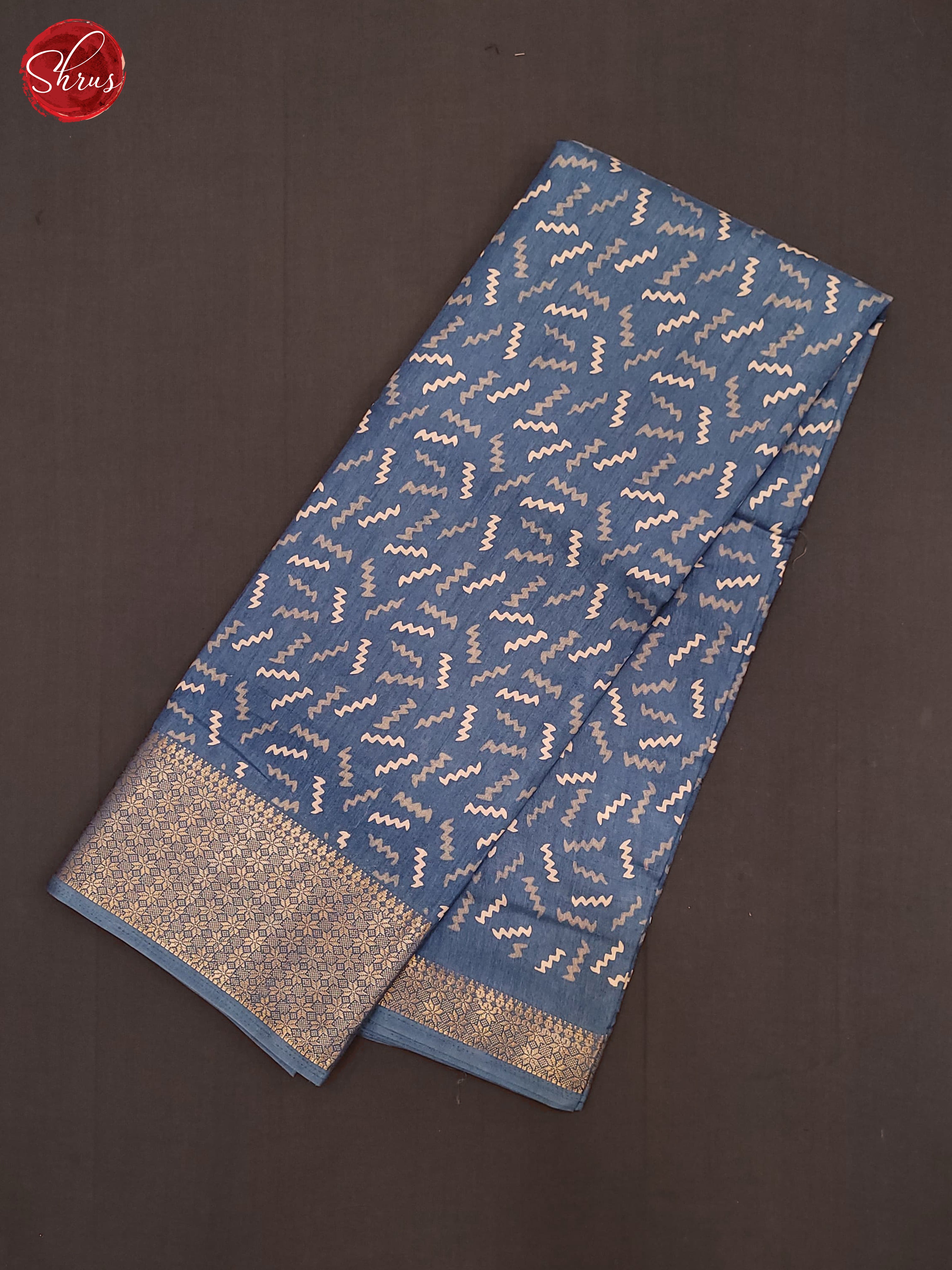 Blue(Single Tone)- Semi Crepe Saree - Shop on ShrusEternity.com