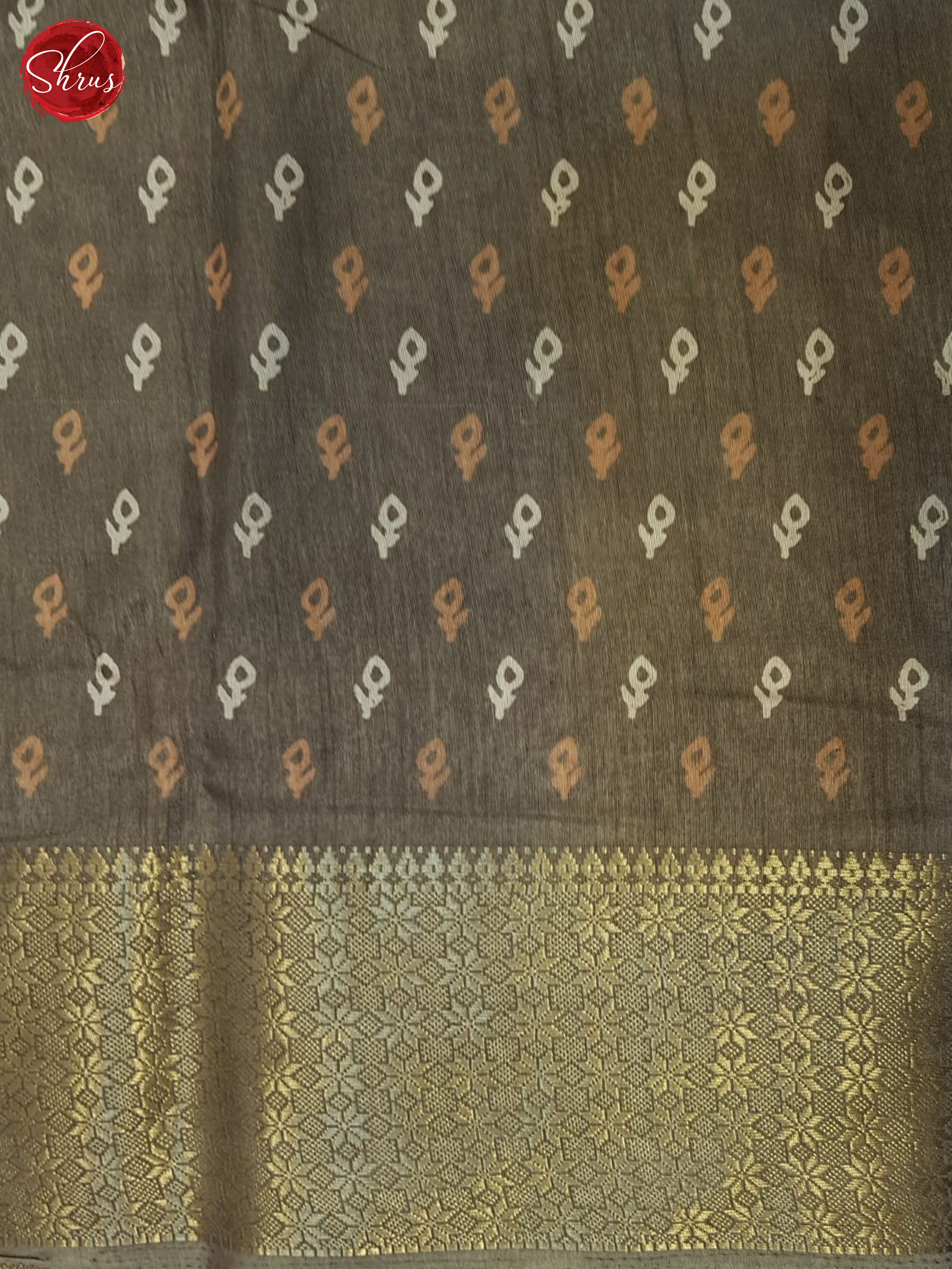 Grey(Single Tone)- Semi Crepe Saree - Shop on ShrusEternity.com