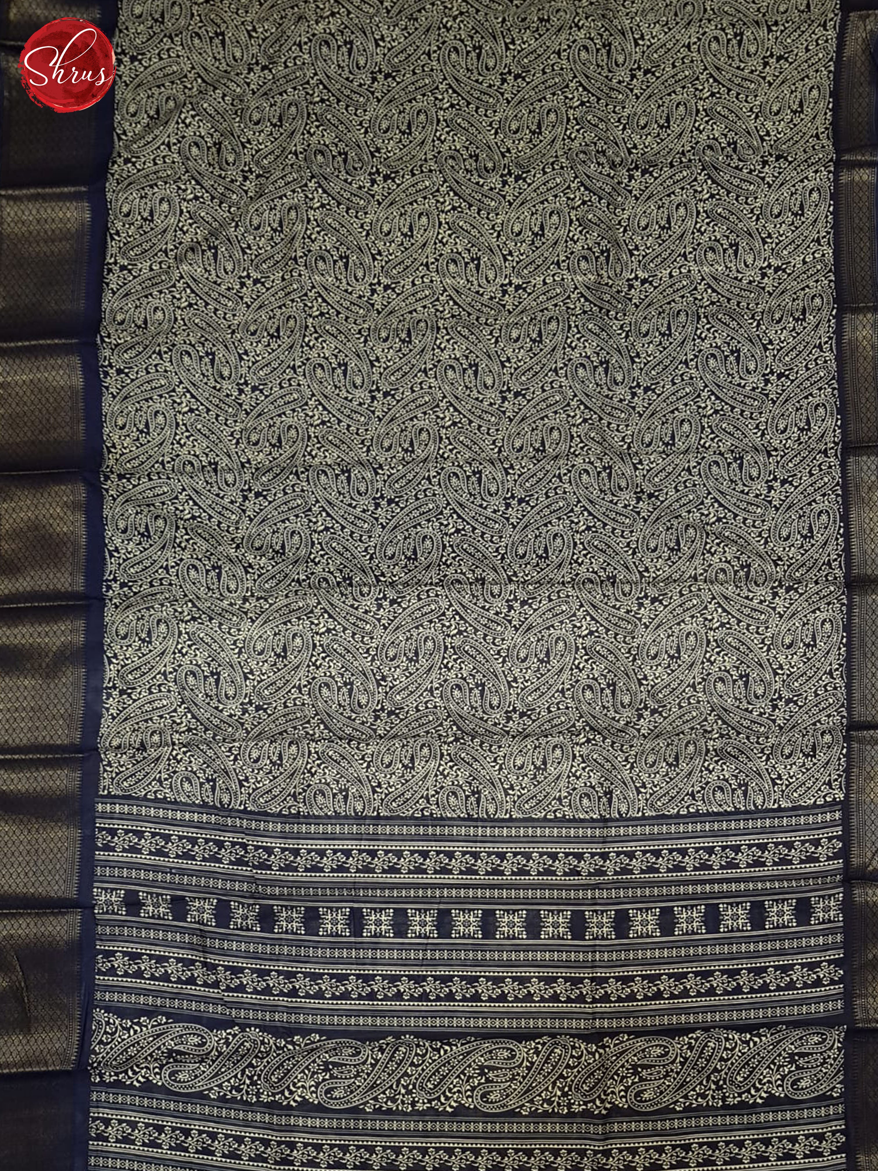 Blue(Single Tone) - Semi crepe Saree - Shop on ShrusEternity.com