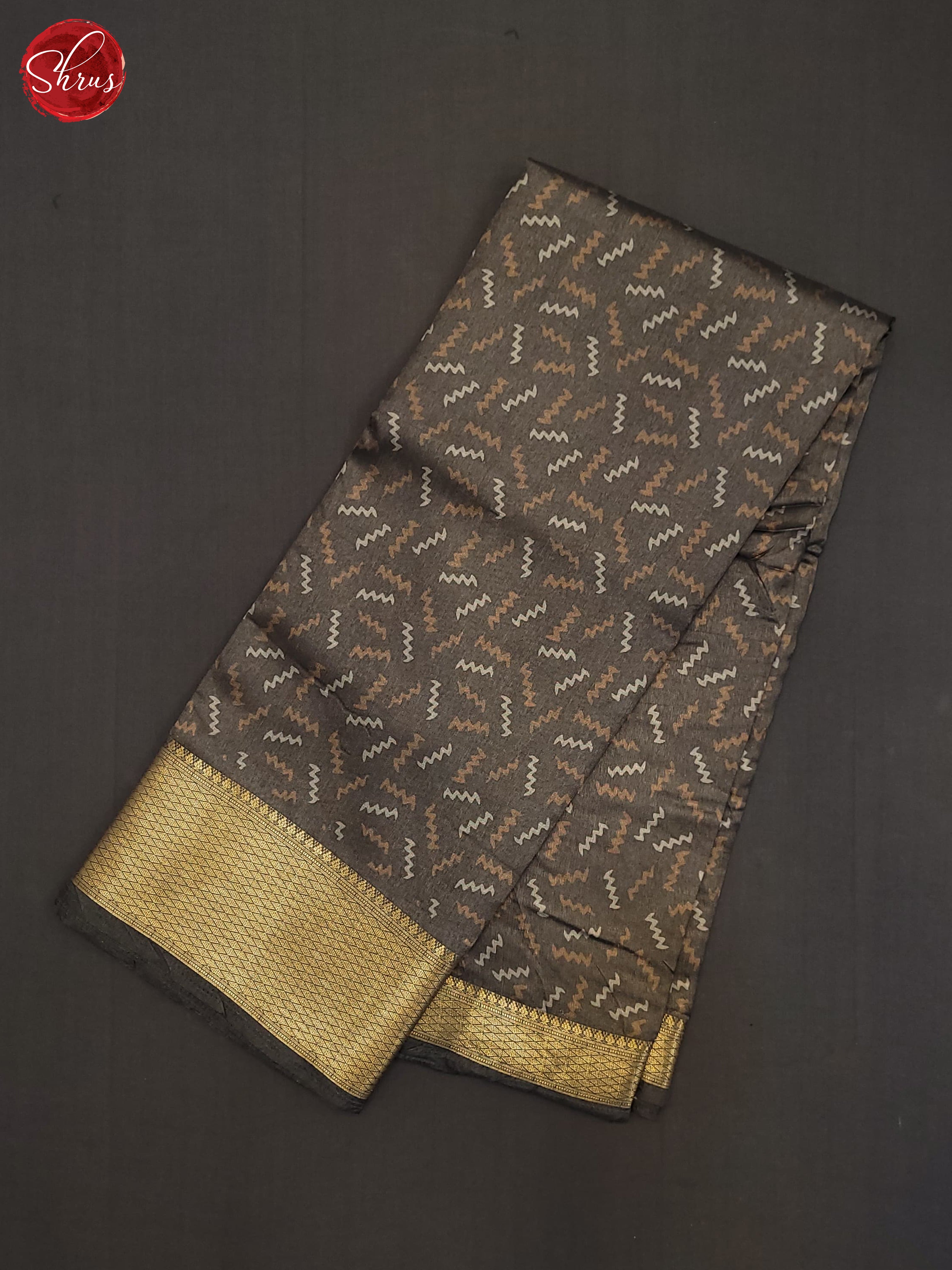 Grey(Single Tone) - Semi Crepe Saree - Shop on ShrusEternity.com