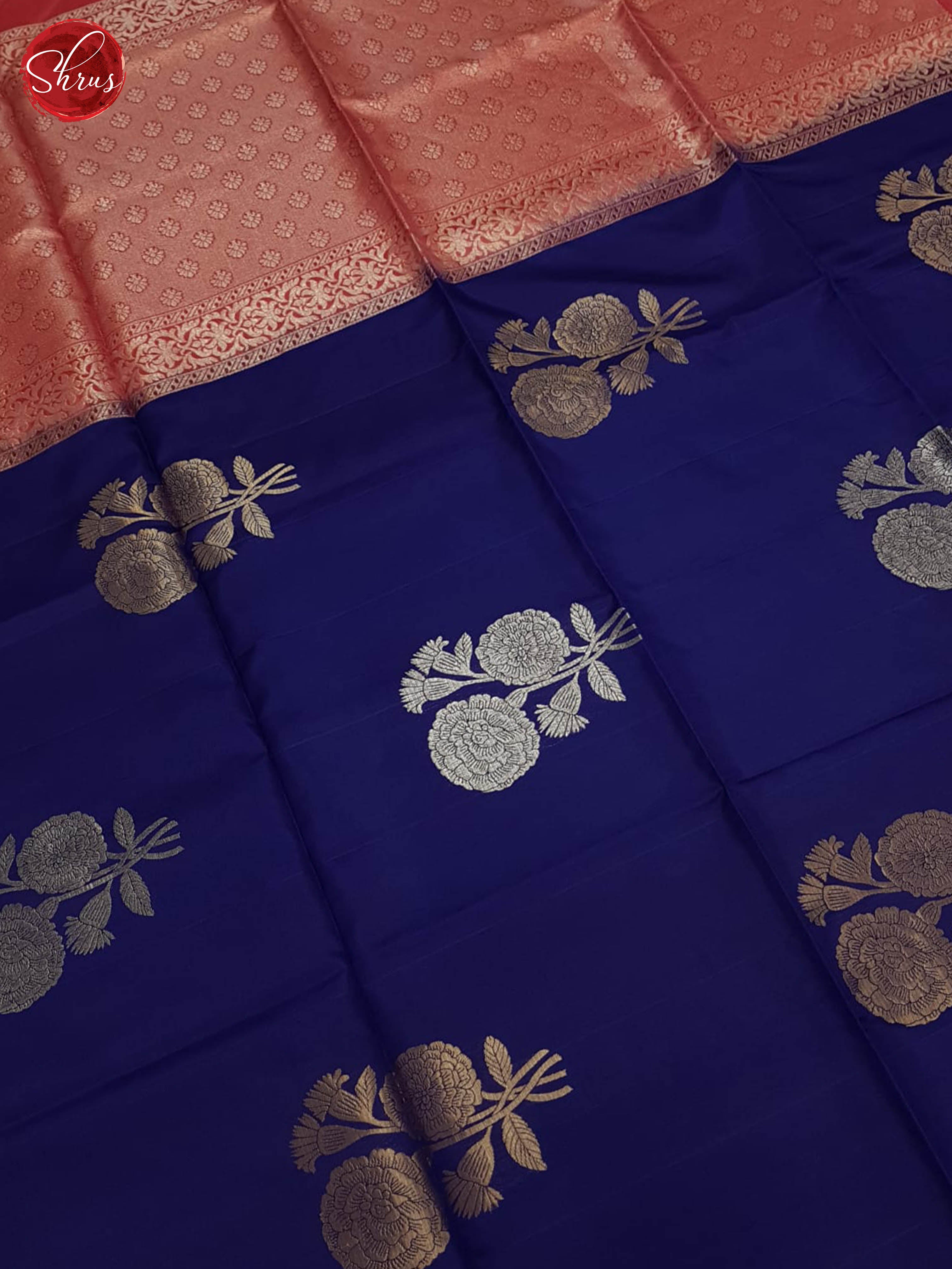 Blue And Pink-Soft Silk Saree - Shop on ShrusEternity.com