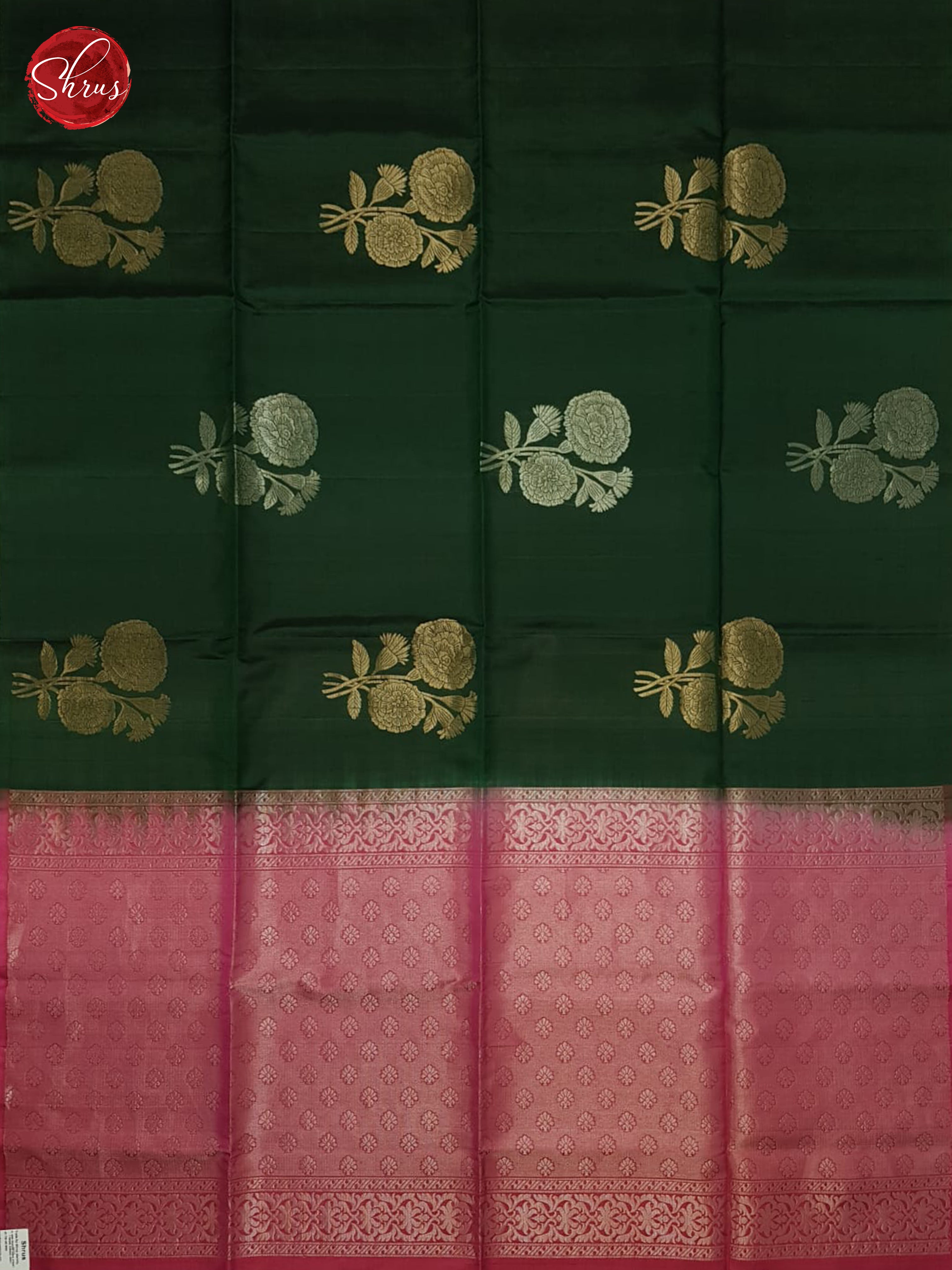 Green And Pink-Soft silk saree-2