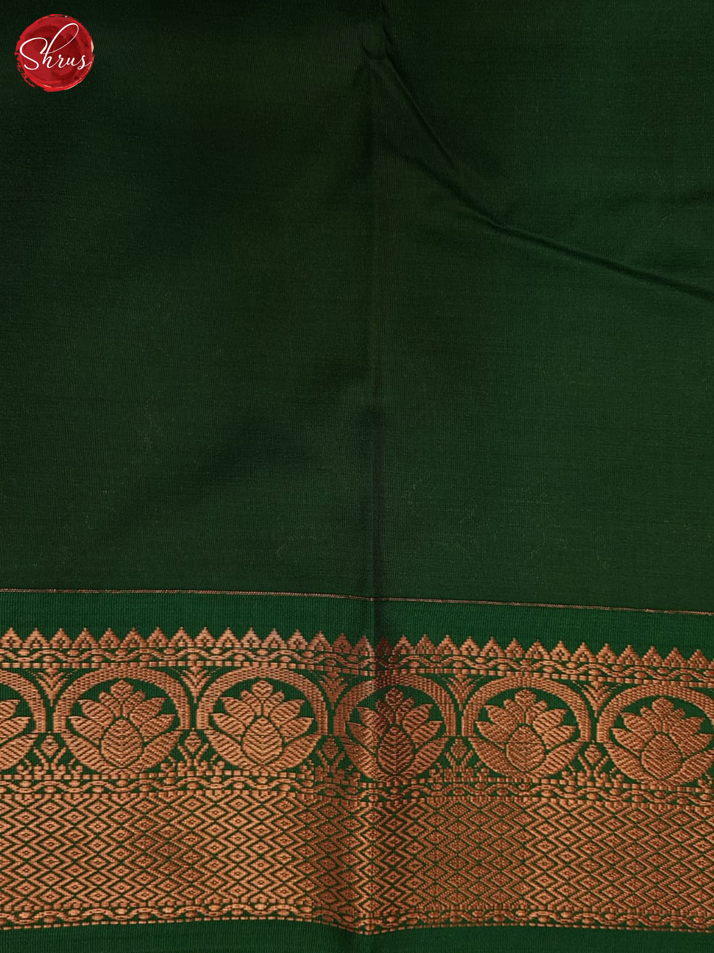 Peach & Green- Semi Kanchipuram Saree - Shop on ShrusEternity.com