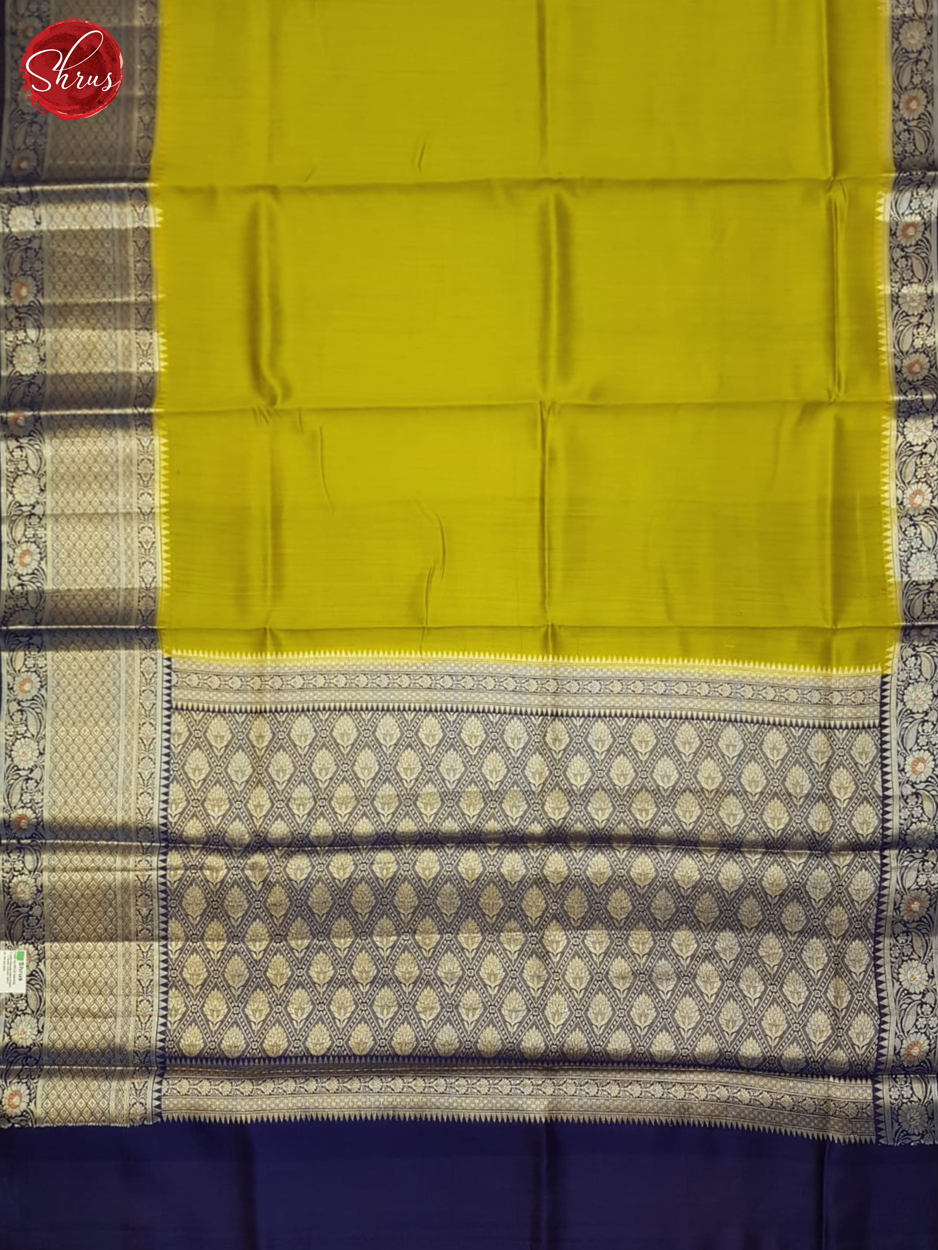 Green And Blue- Tussar Saree - Shop on ShrusEternity.com