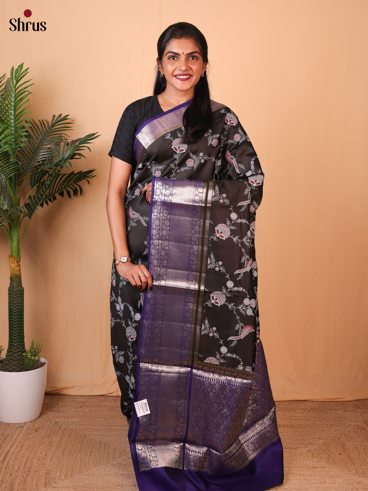 Violet - Tussar Saree - Shop on ShrusEternity.com