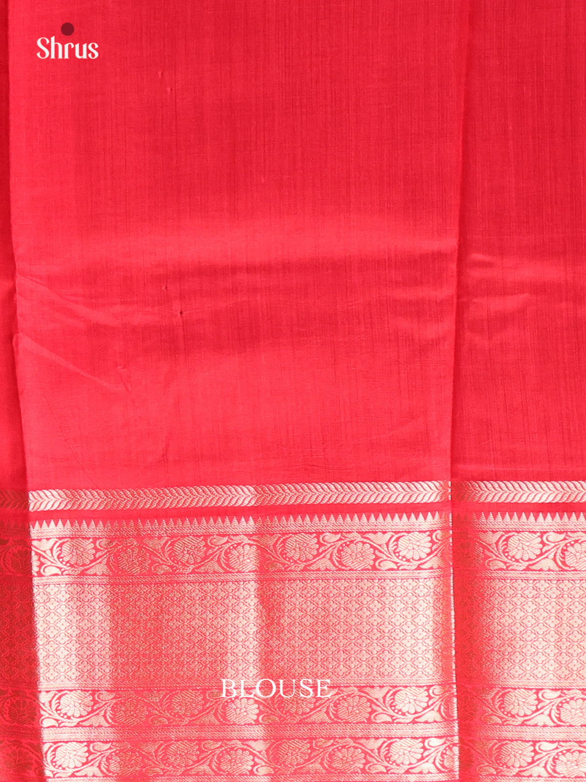 Blue & Red - Tussar Saree - Shop on ShrusEternity.com