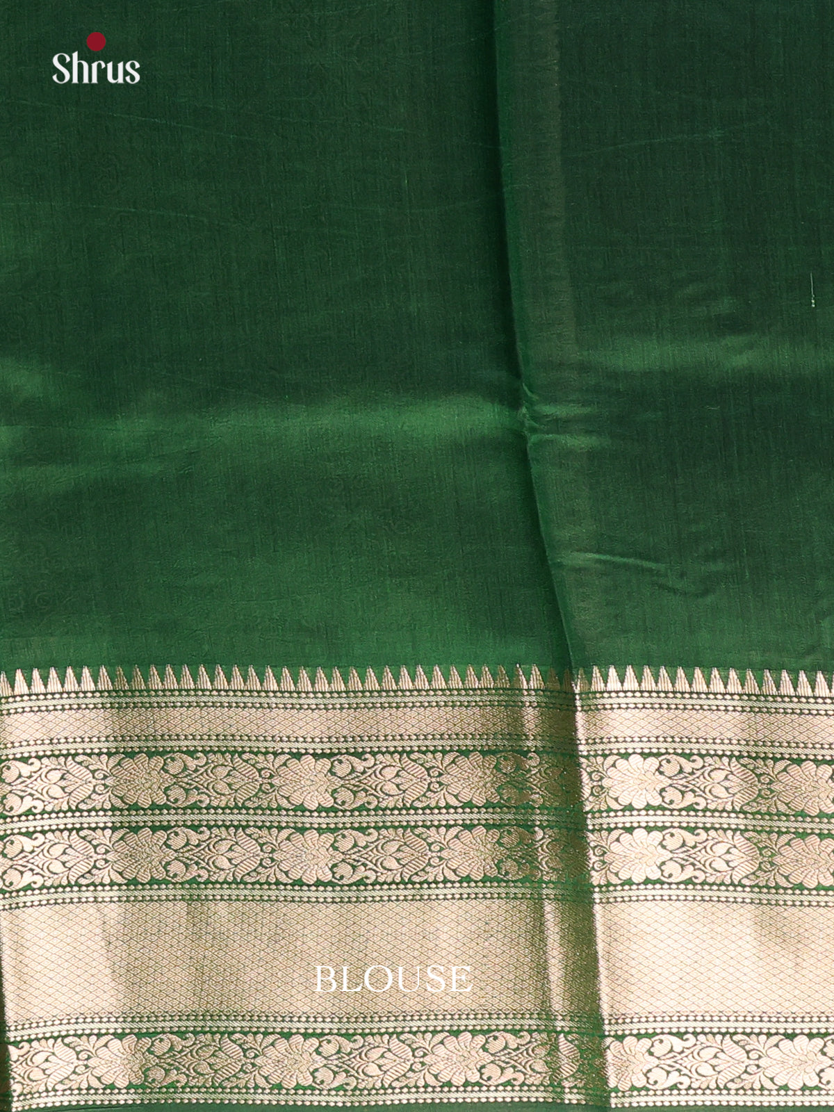 flower Purple & Green - Tussar Saree-1