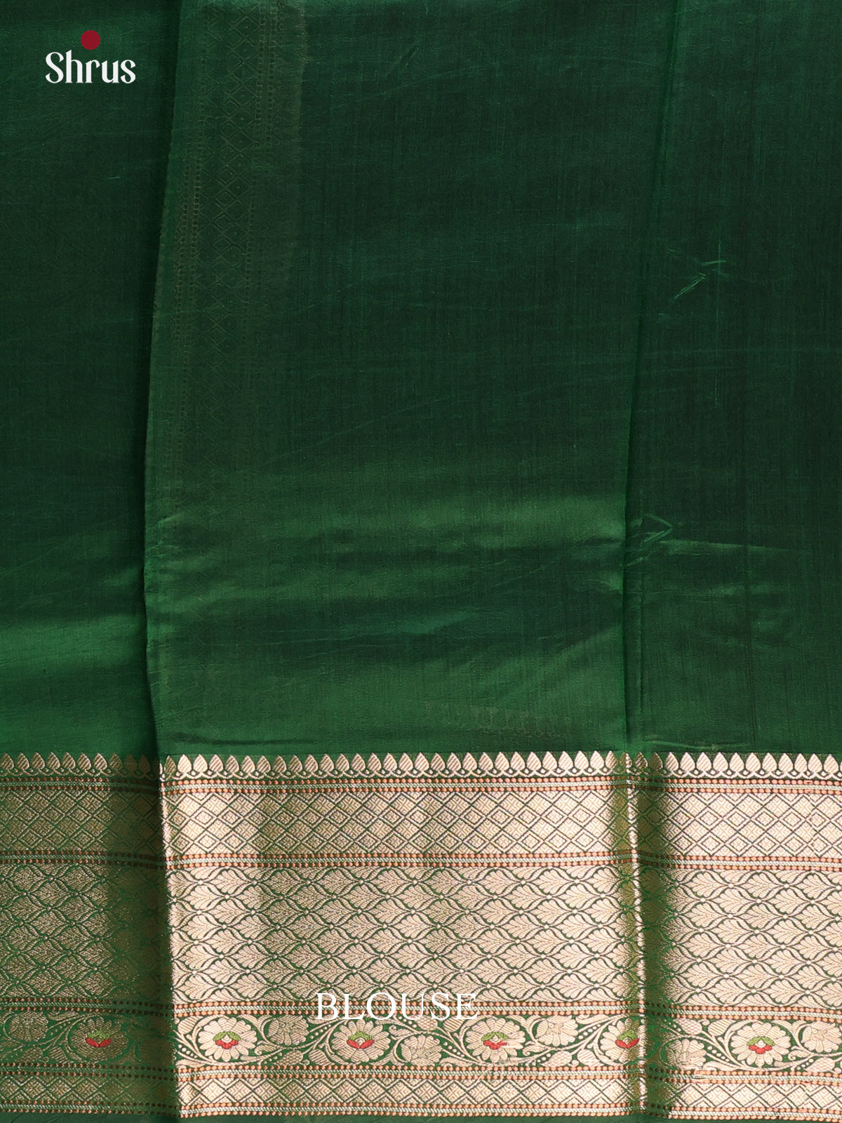 Dark Purple & Green - Tussar Saree-1