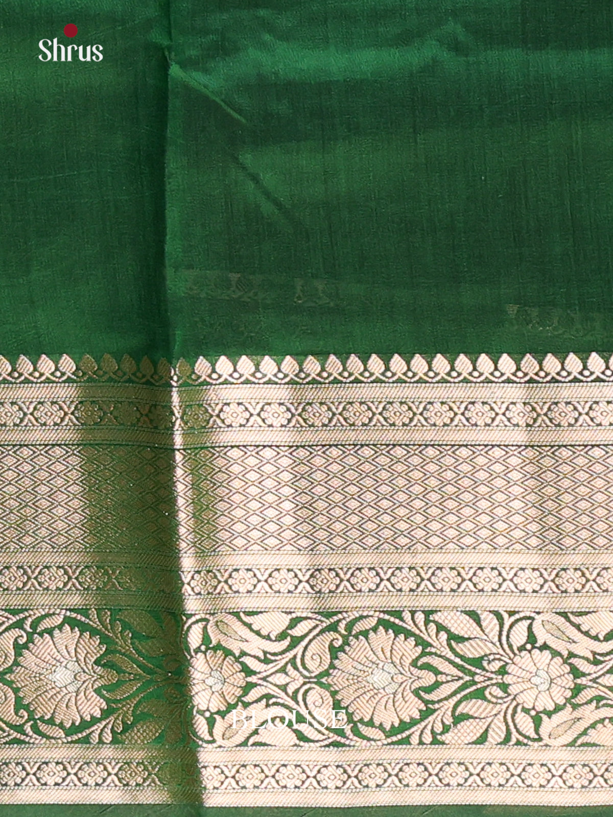 Purple & Green - Tussar Saree with zari border-1