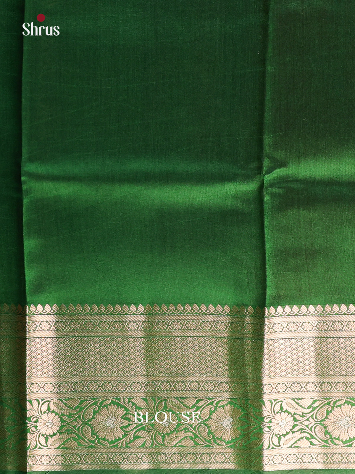 bright Red & Green - Tussar Saree-1