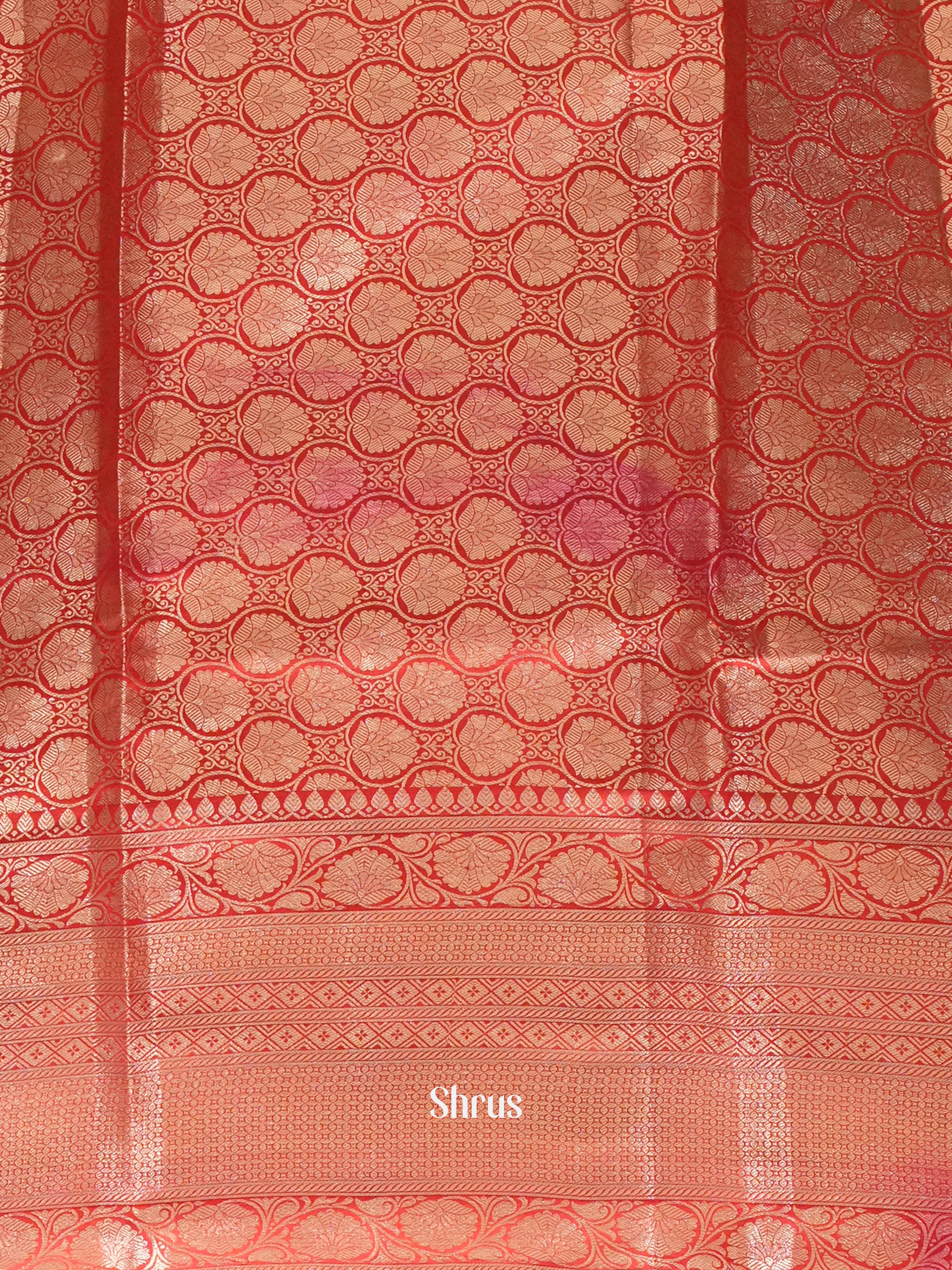Black & Red - Tussar Saree - Shop on ShrusEternity.com