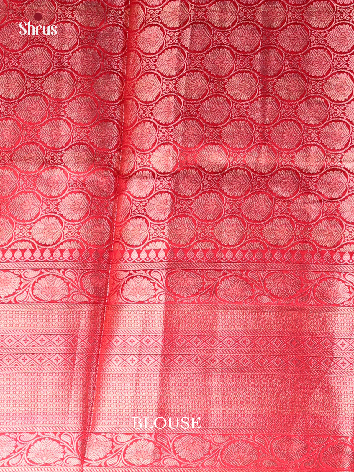 Green & Red - Tussar Saree big border-1
