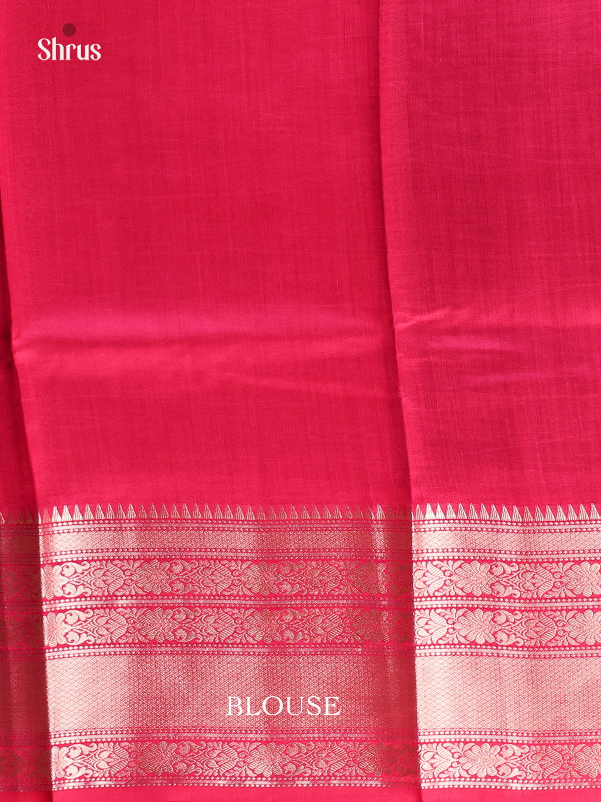 flower Violet & Red - Tussar Saree-1