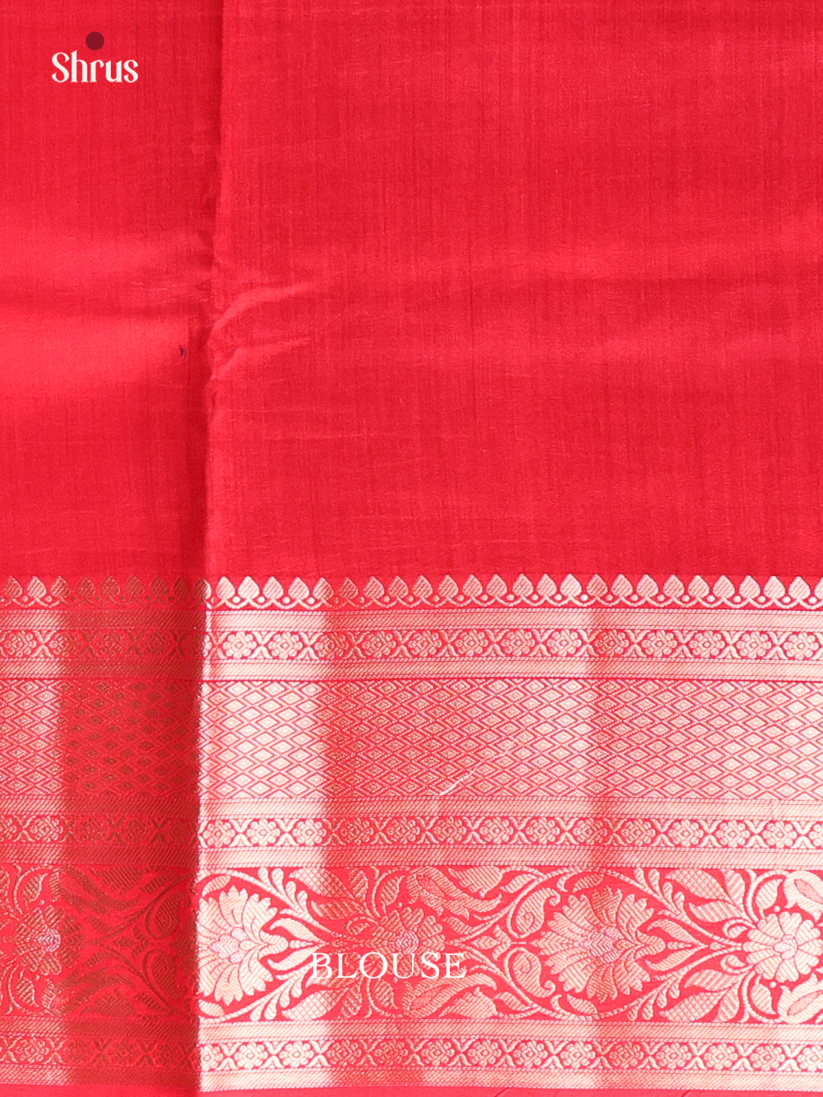 mango design Green & Red - Tussar Saree-1