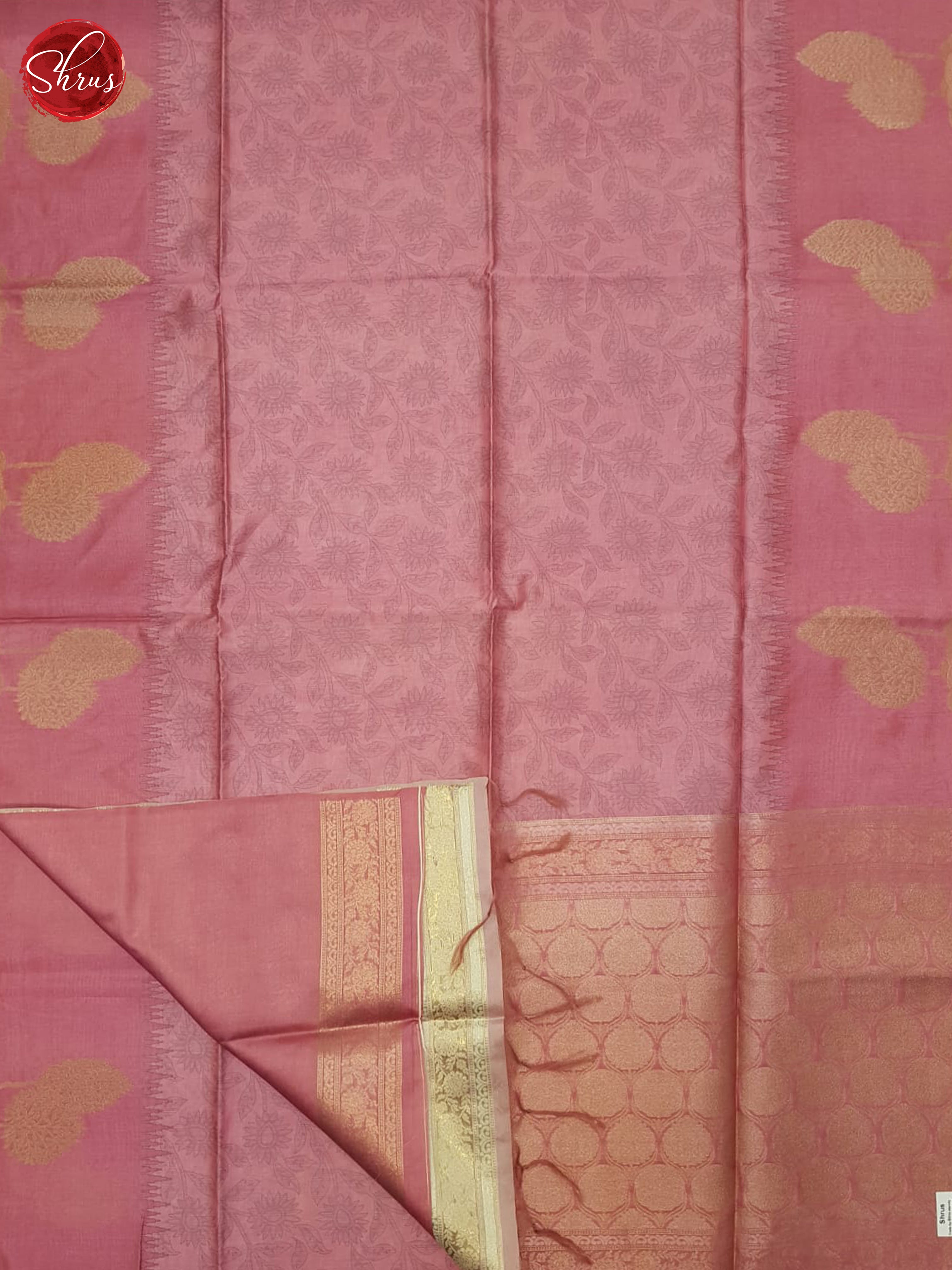 Pink(single Tone) - Semi Silkcotton Saree - Shop on ShrusEternity.com