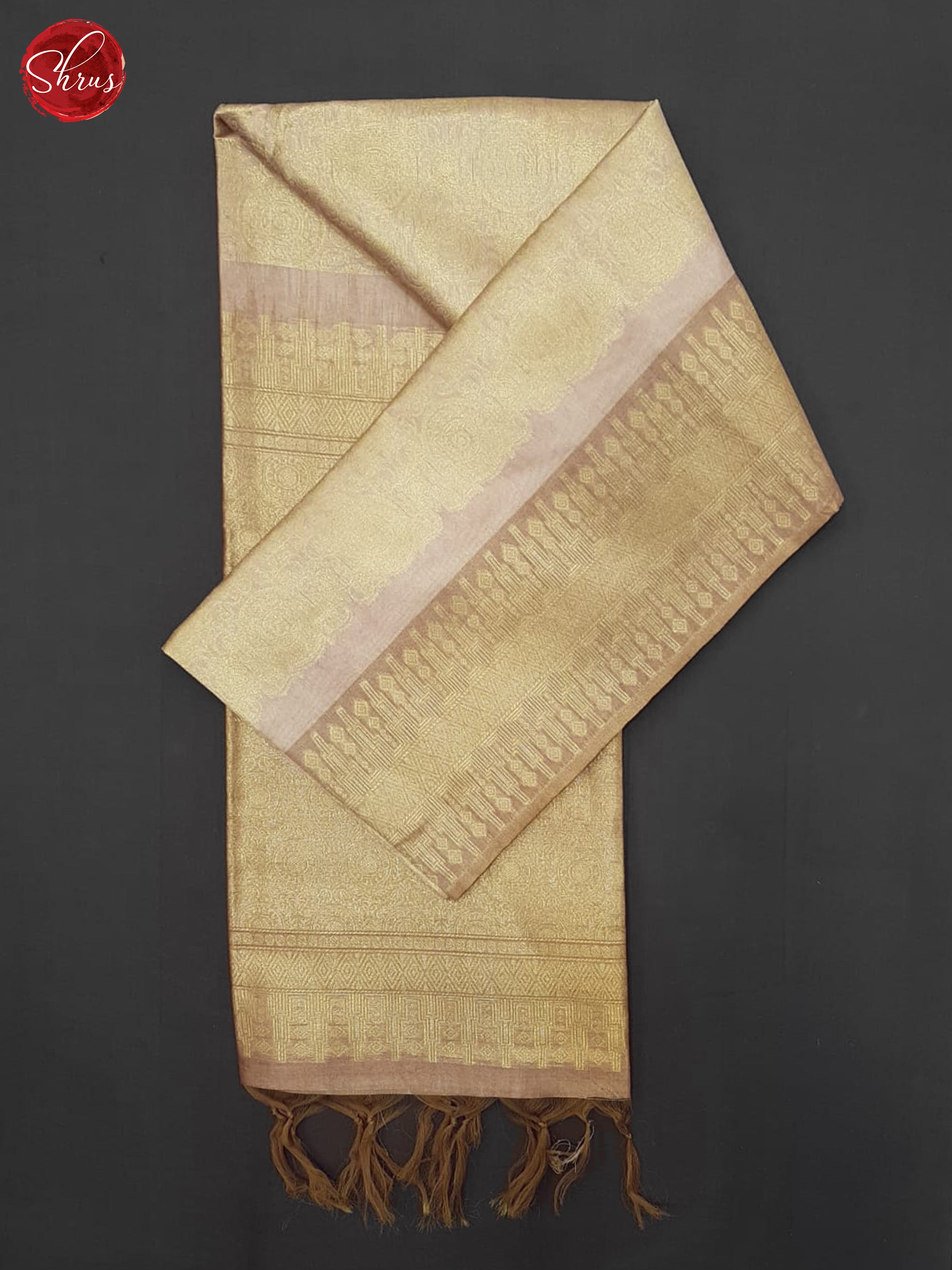 Pink & Brown - Semi Silkcotton Saree - Shop on ShrusEternity.com