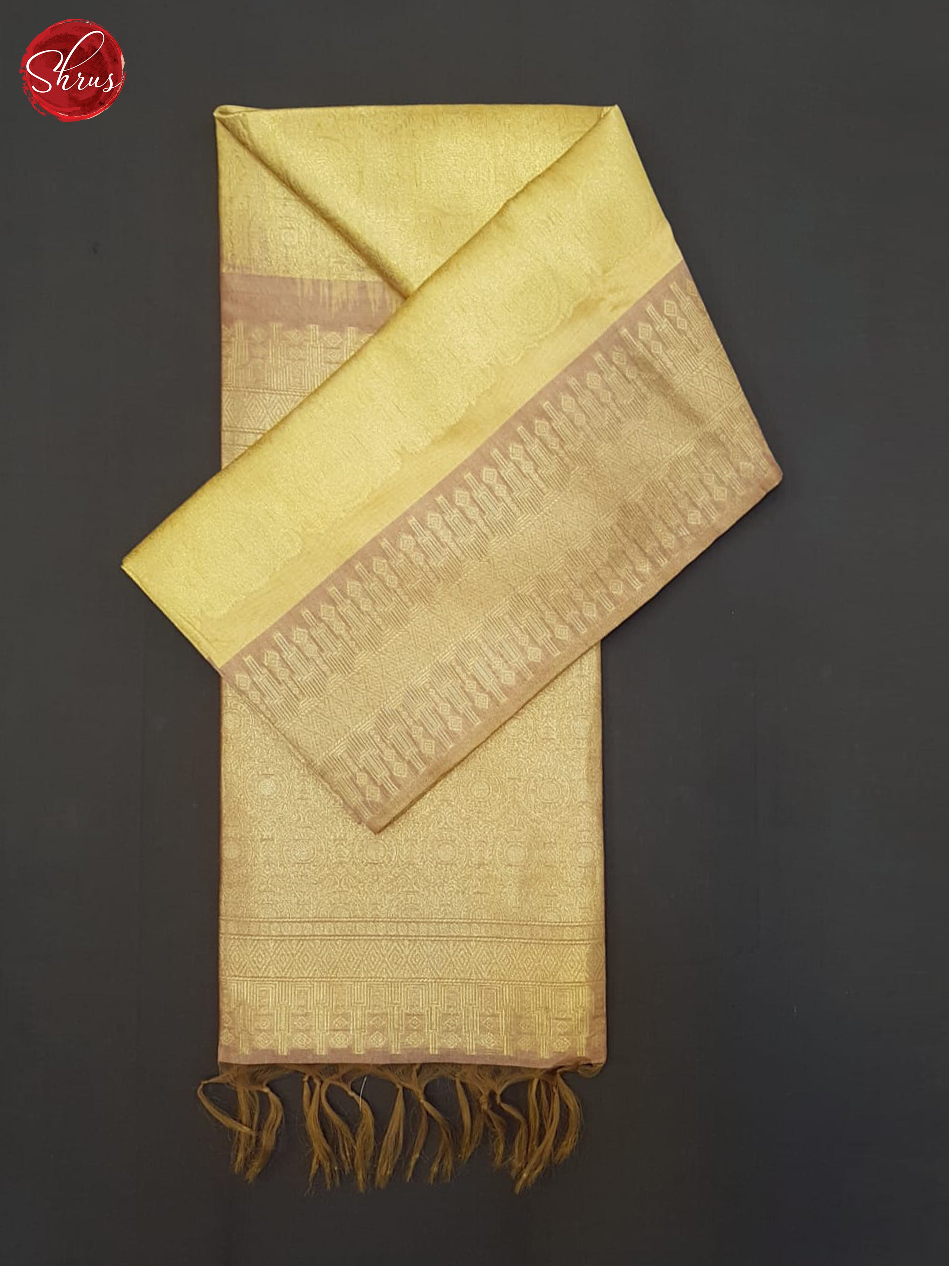 dull gold & brown- Semi Silkcotton Saree - Shop on ShrusEternity.com