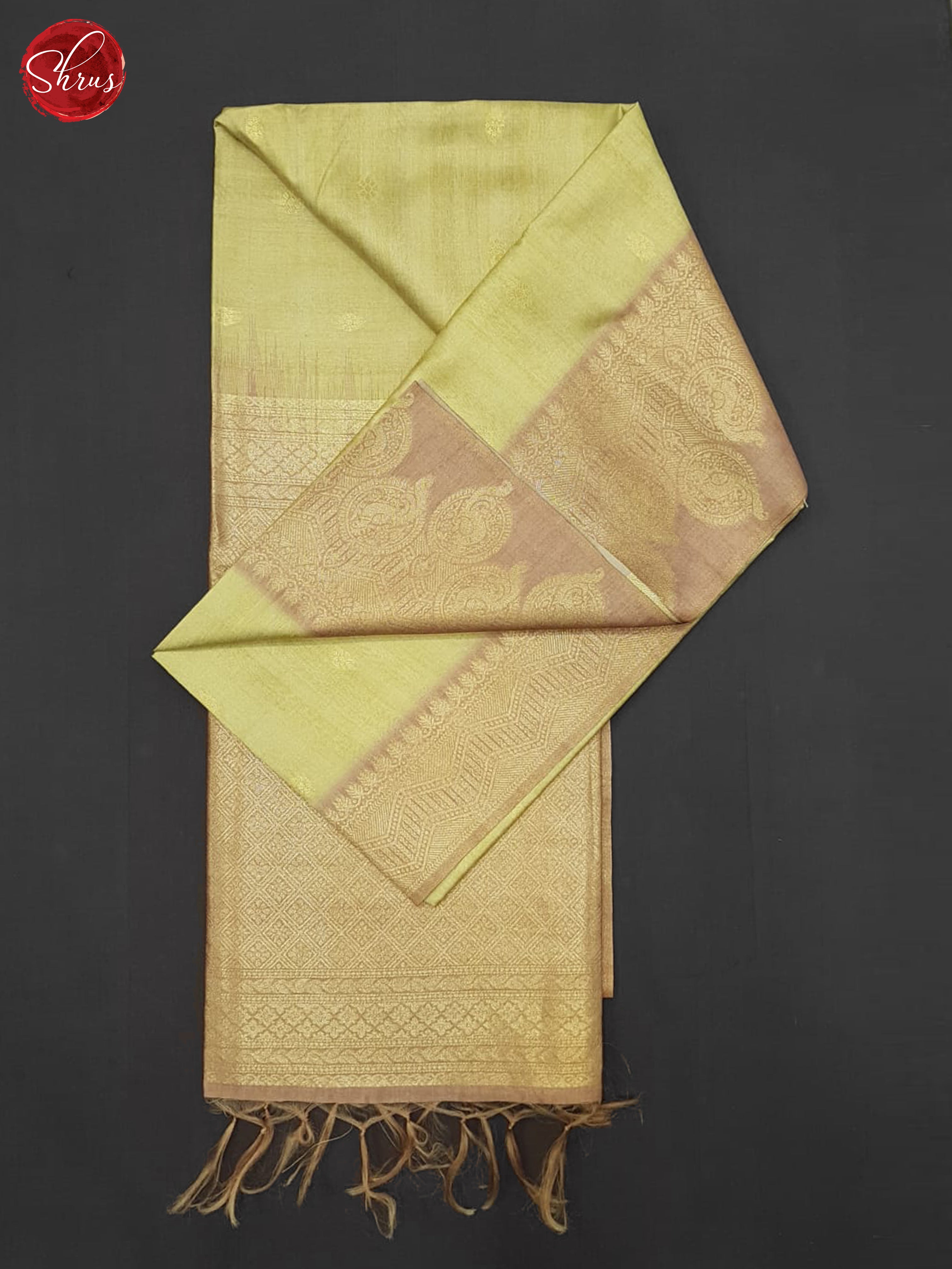 Green & Brown- Semi Silkcotton Saree - Shop on ShrusEternity.com