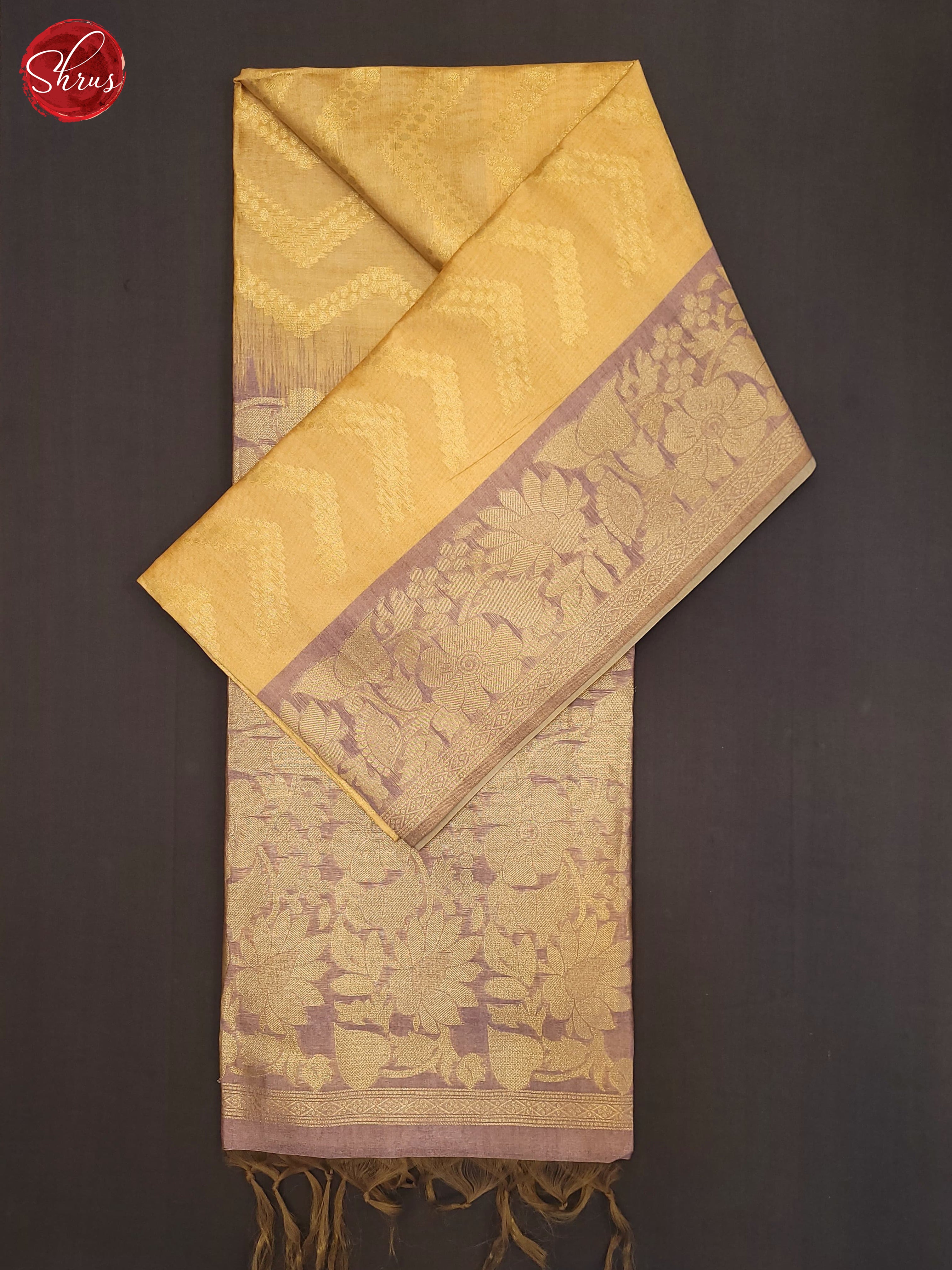 Yellow & Onion Pink - Semi Silkcotton Saree - Shop on ShrusEternity.com