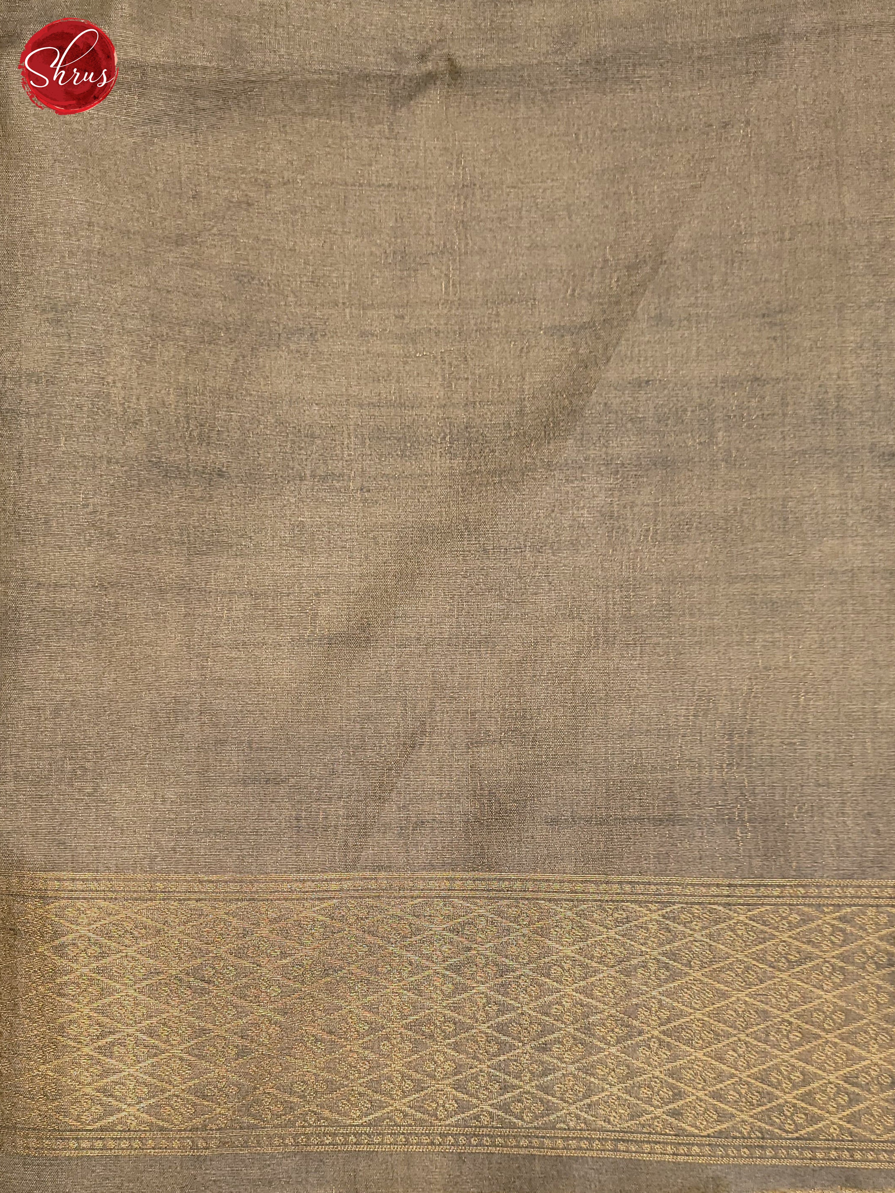 Peach & Grey- Semi Silkcotton Saree - Shop on ShrusEternity.com