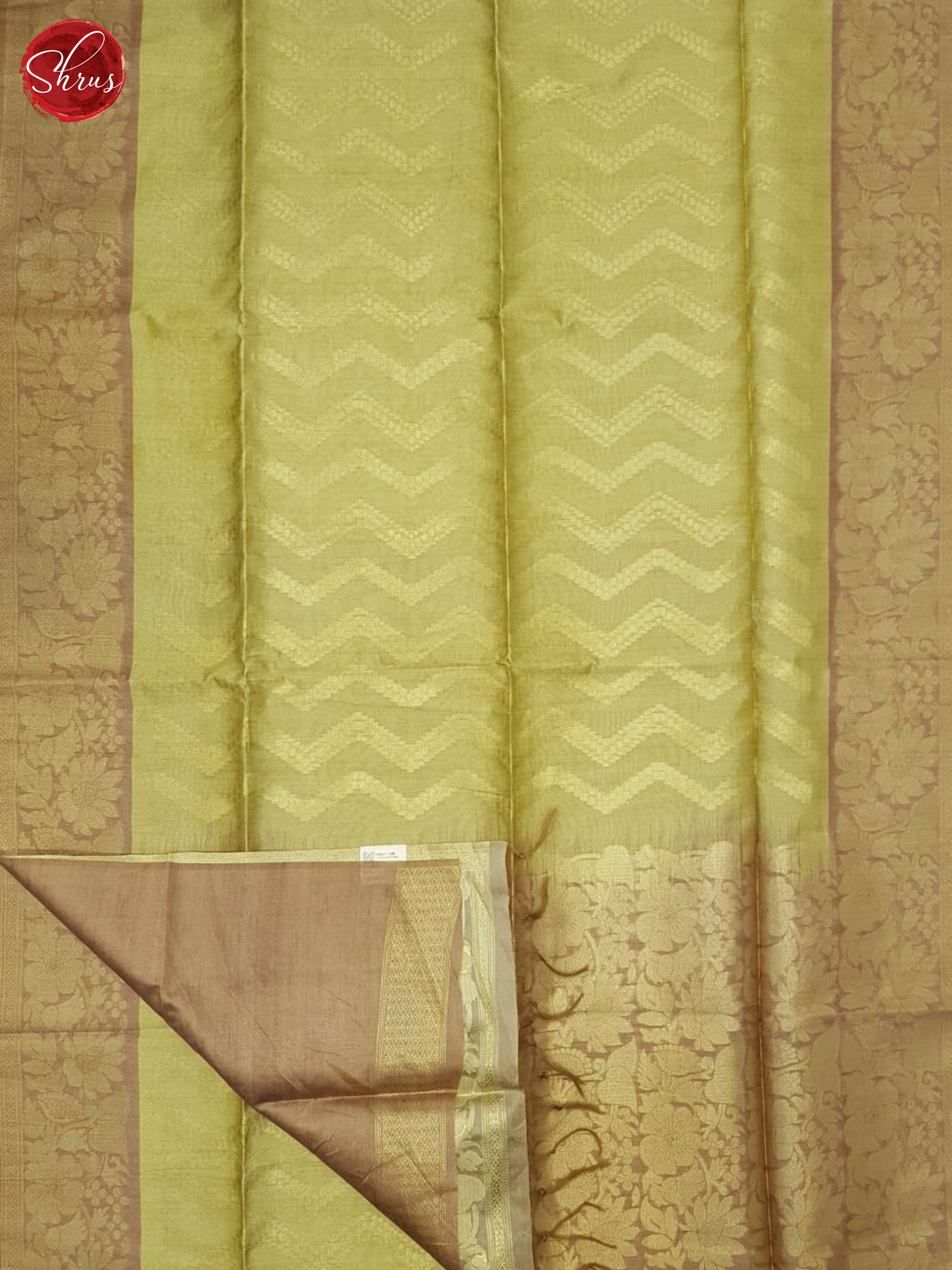 Green & Brown - Semi Silkcotton Saree - Shop on ShrusEternity.com