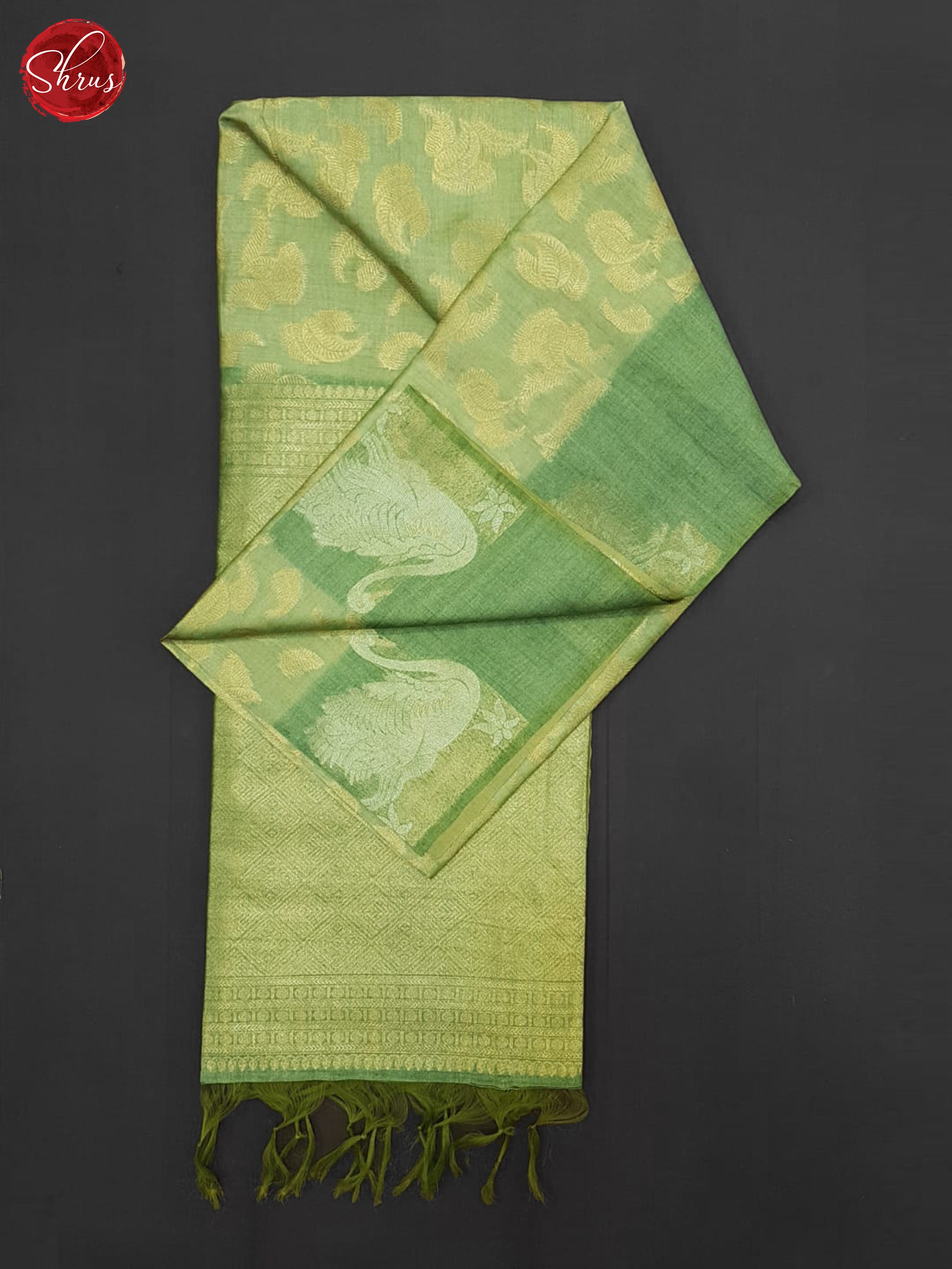 Green(Single Tone)- Semi Silkcotton Saree - Shop on ShrusEternity.com