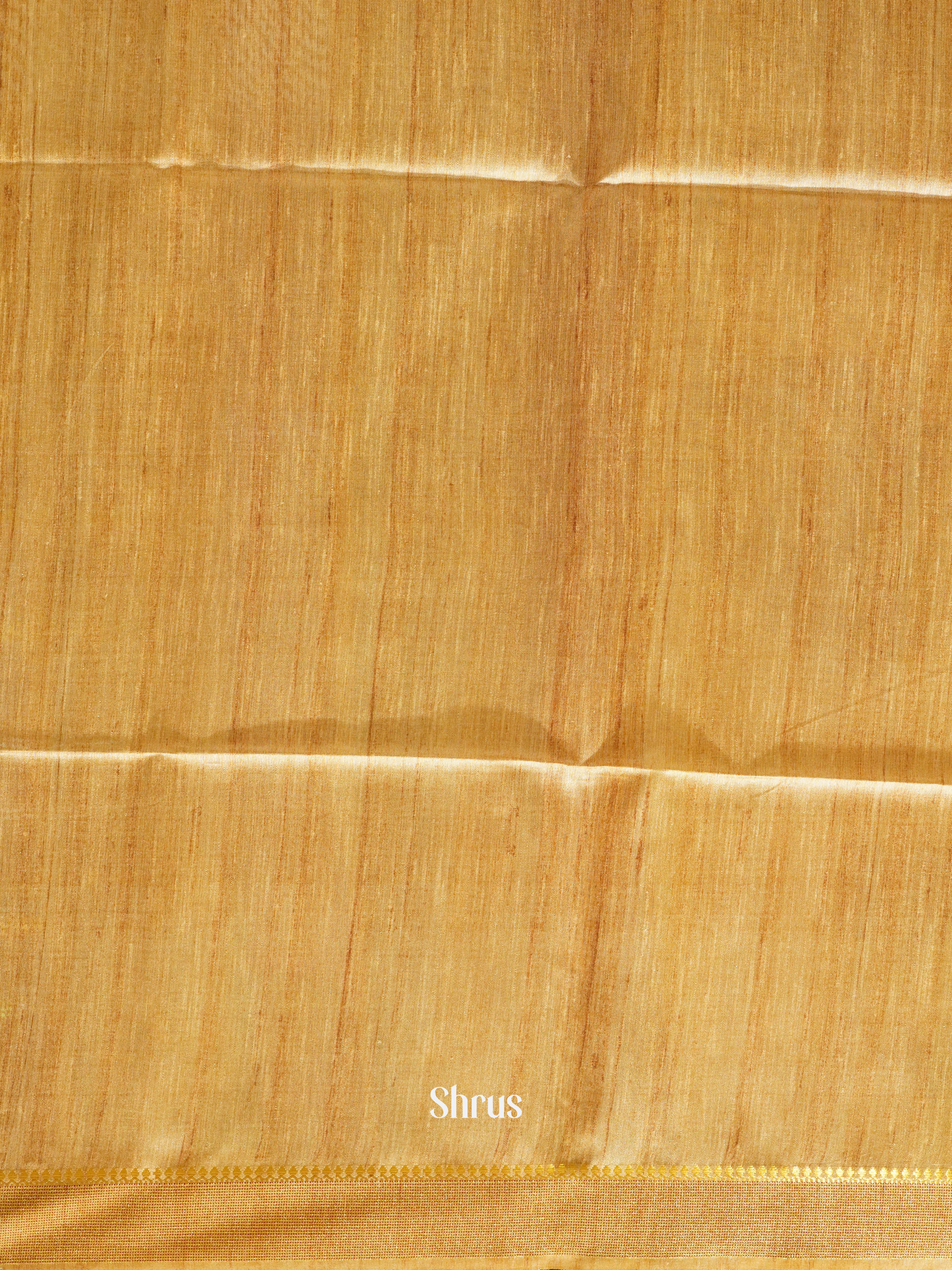 Beige & Brown - Semi Tussar Saree - Shop on ShrusEternity.com