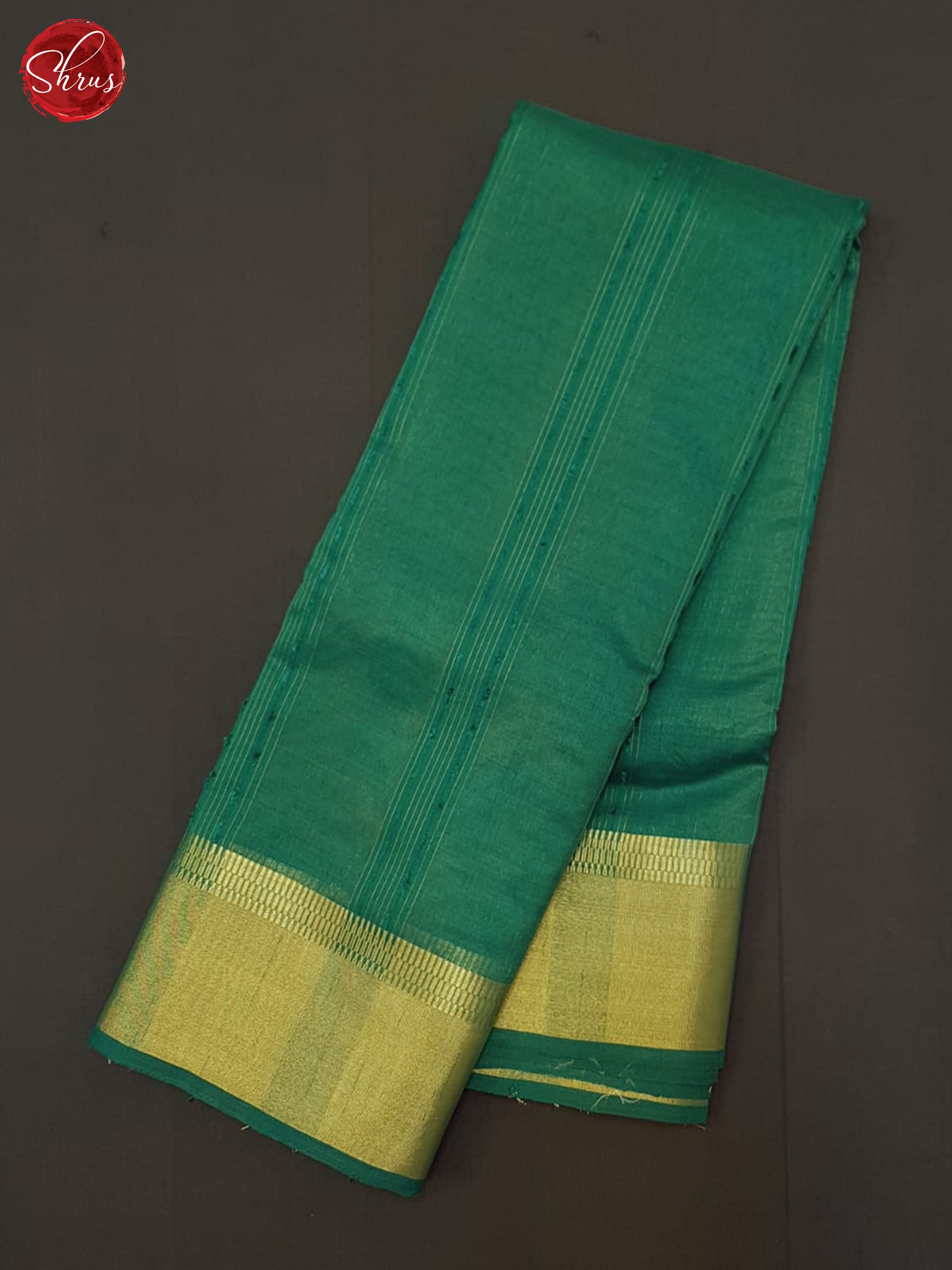 Green(Single Tone) - Semi Organza Saree - Shop on ShrusEternity.com