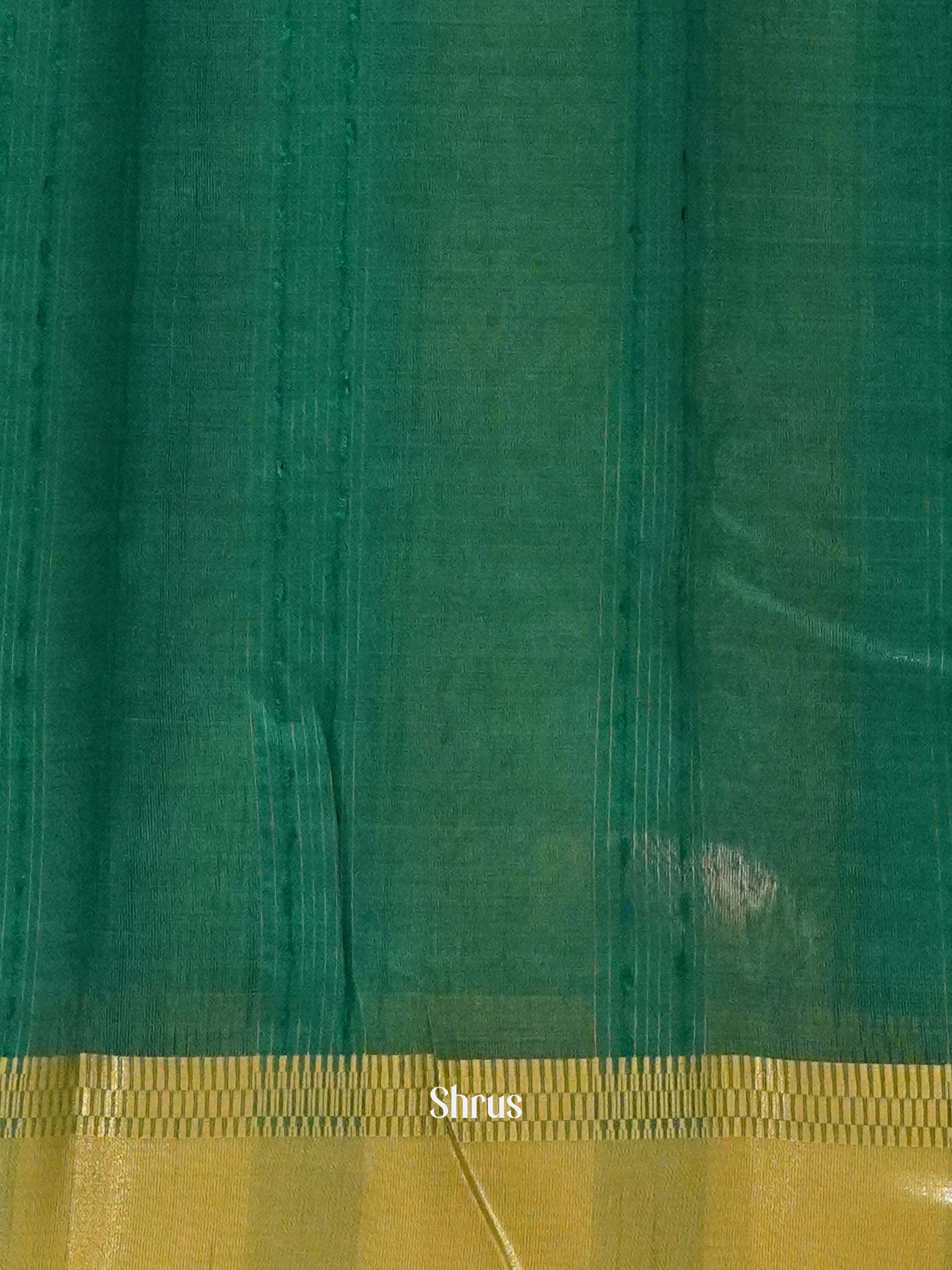Green(Single Tone) - Semi Organza Saree - Shop on ShrusEternity.com