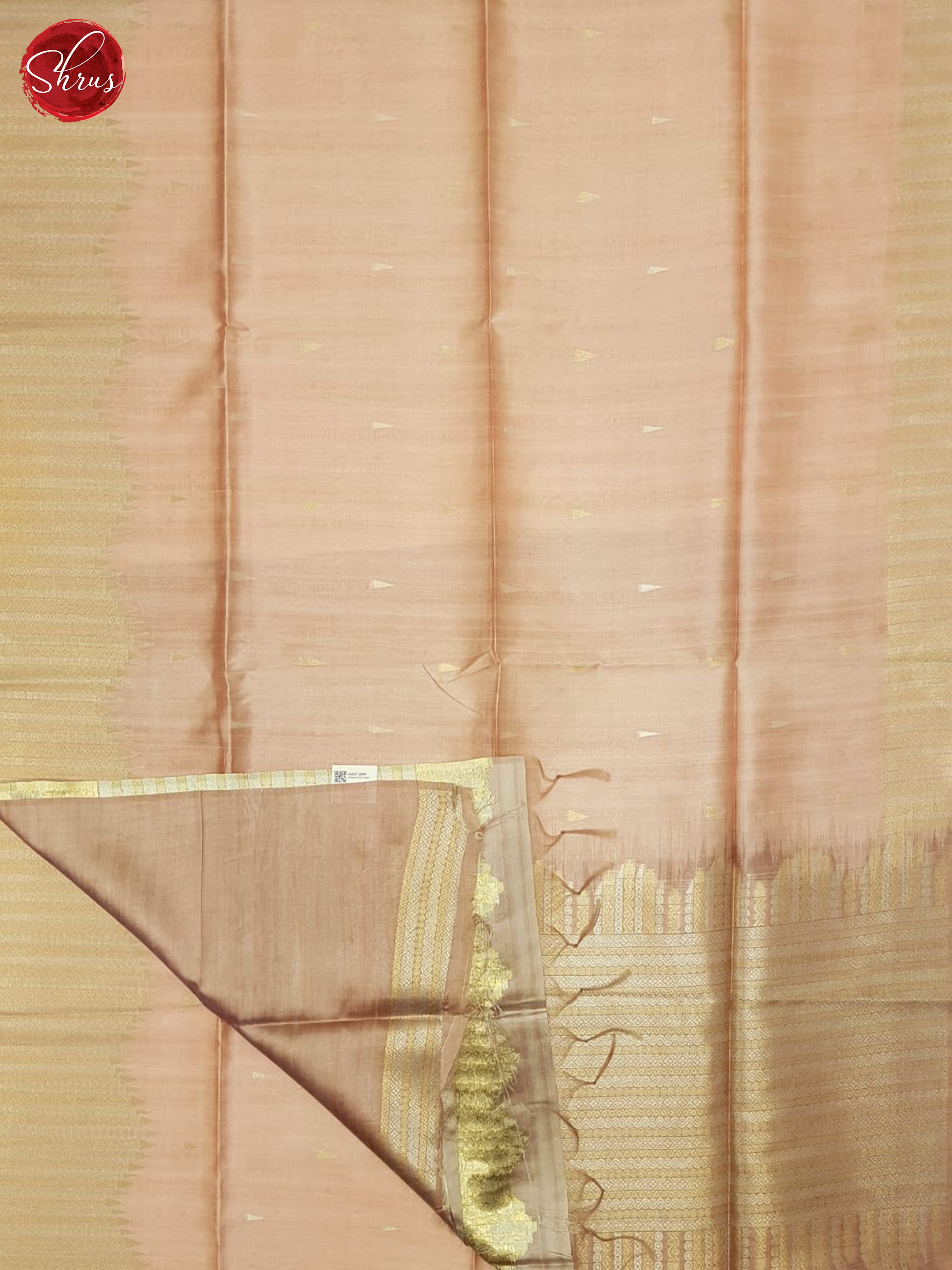 Pink & Brown - Semi Silkcotton Saree - Shop on ShrusEternity.com