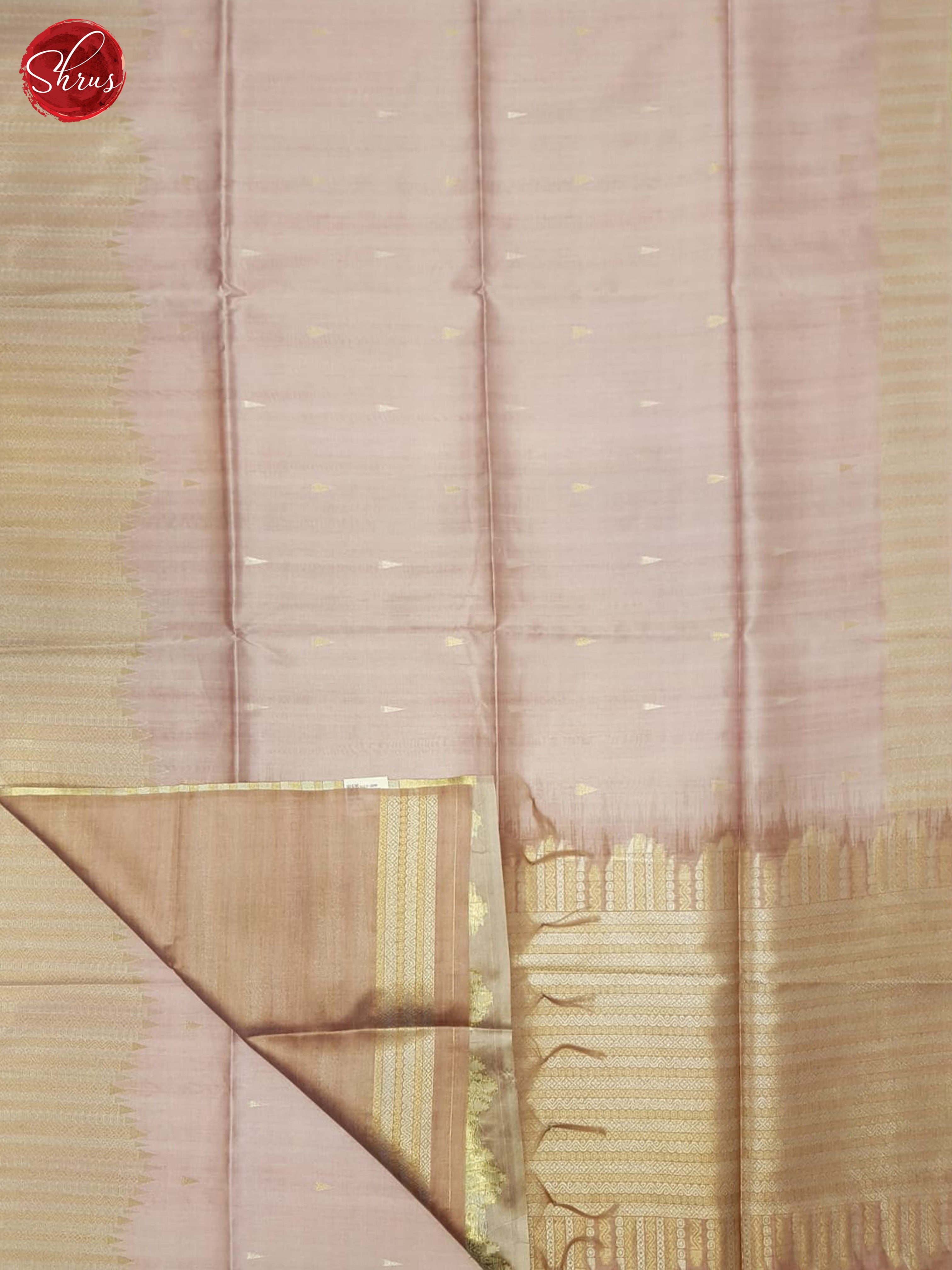 Mild Lavender & Brown - Semi Silkcotton Saree - Shop on ShrusEternity.com