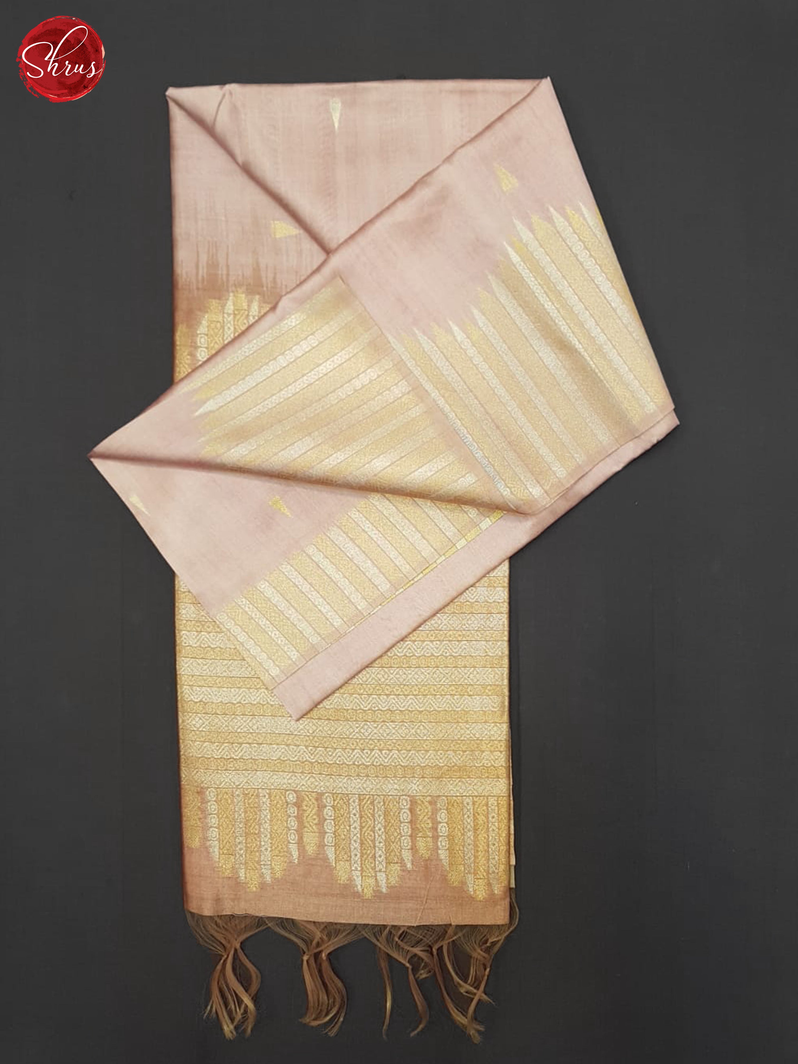 Mild Lavender & Brown - Semi Silkcotton Saree - Shop on ShrusEternity.com
