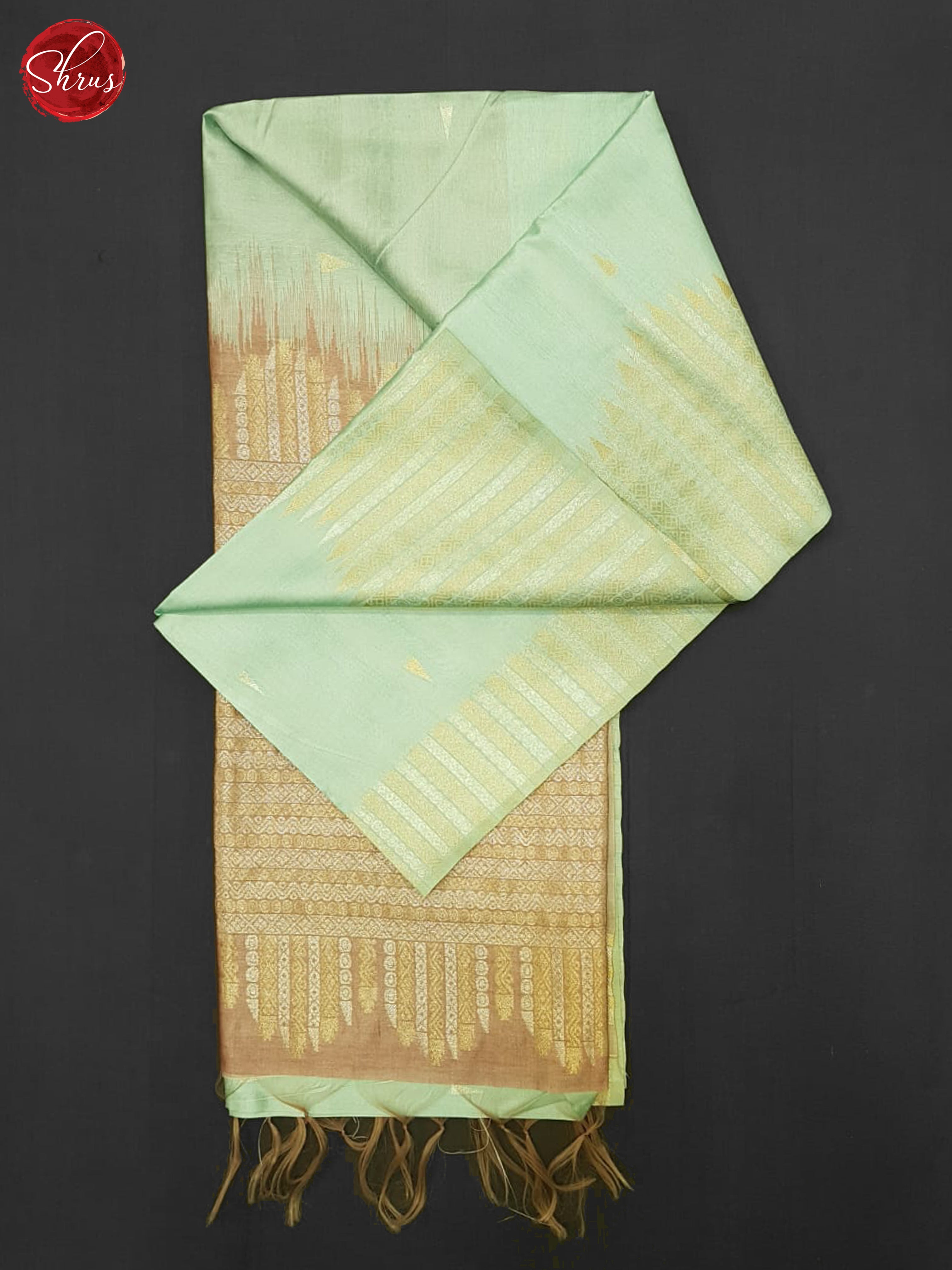 Blue & Brown - Semi Silkcotton Saree - Shop on ShrusEternity.com