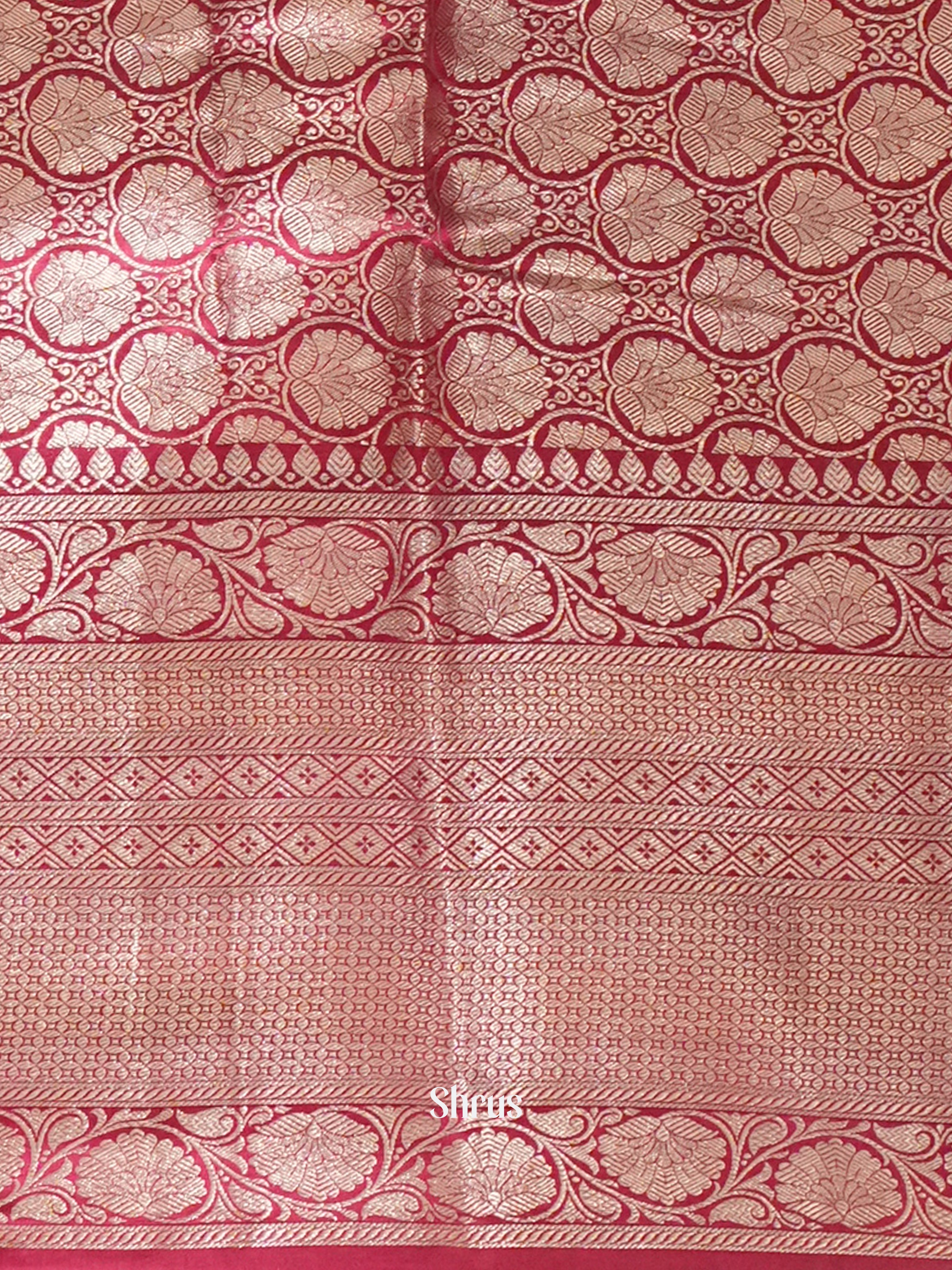 Blue & Pink - Tussar Saree - Shop on ShrusEternity.com