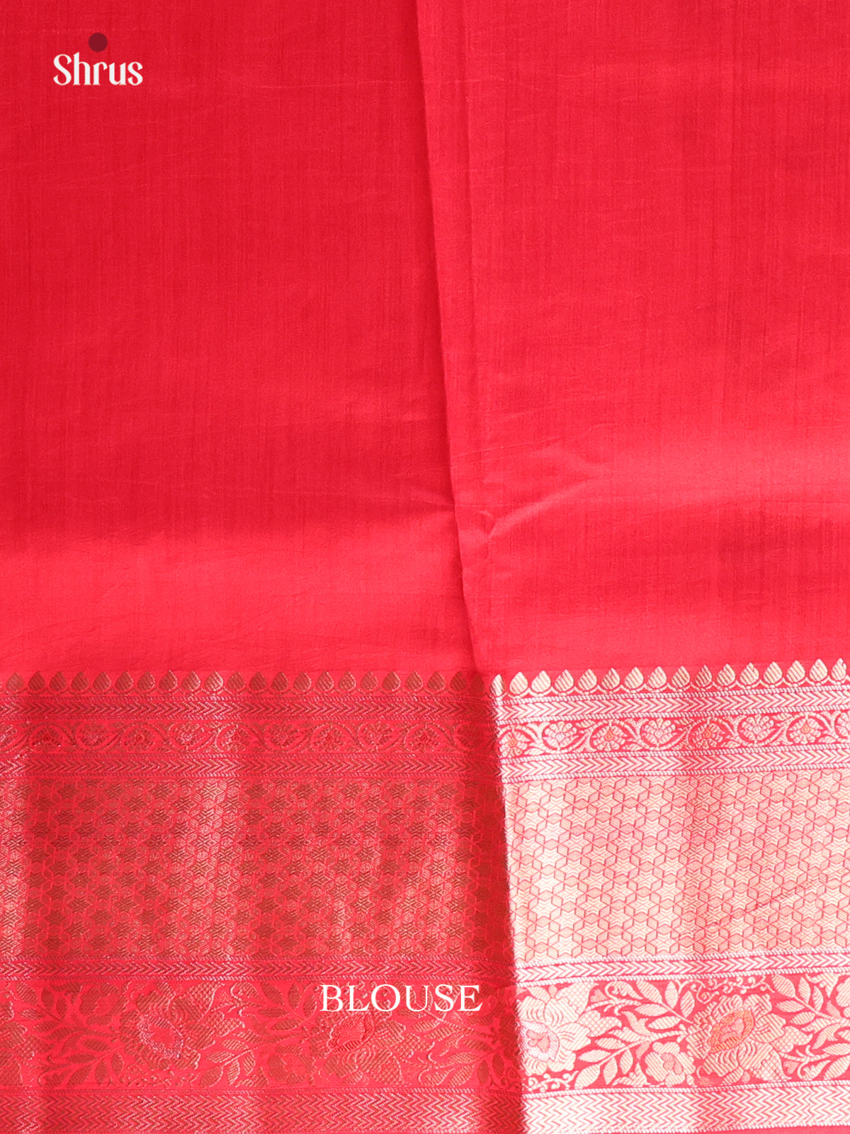 Yellow & Red - Tussar Saree with big border-1