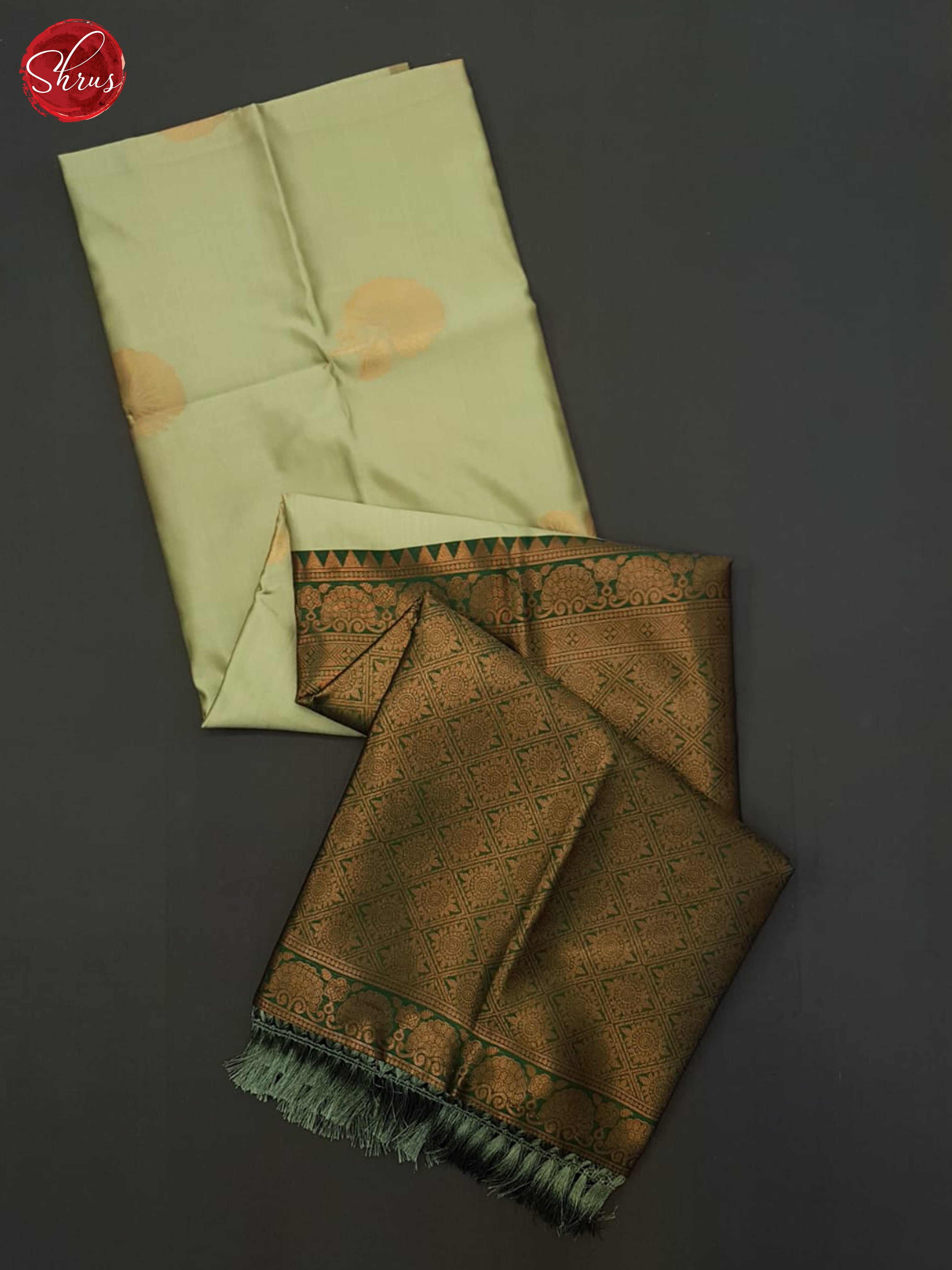 Elachi Green And Green- Semi Soft Silk saree - Shop on ShrusEternity.com