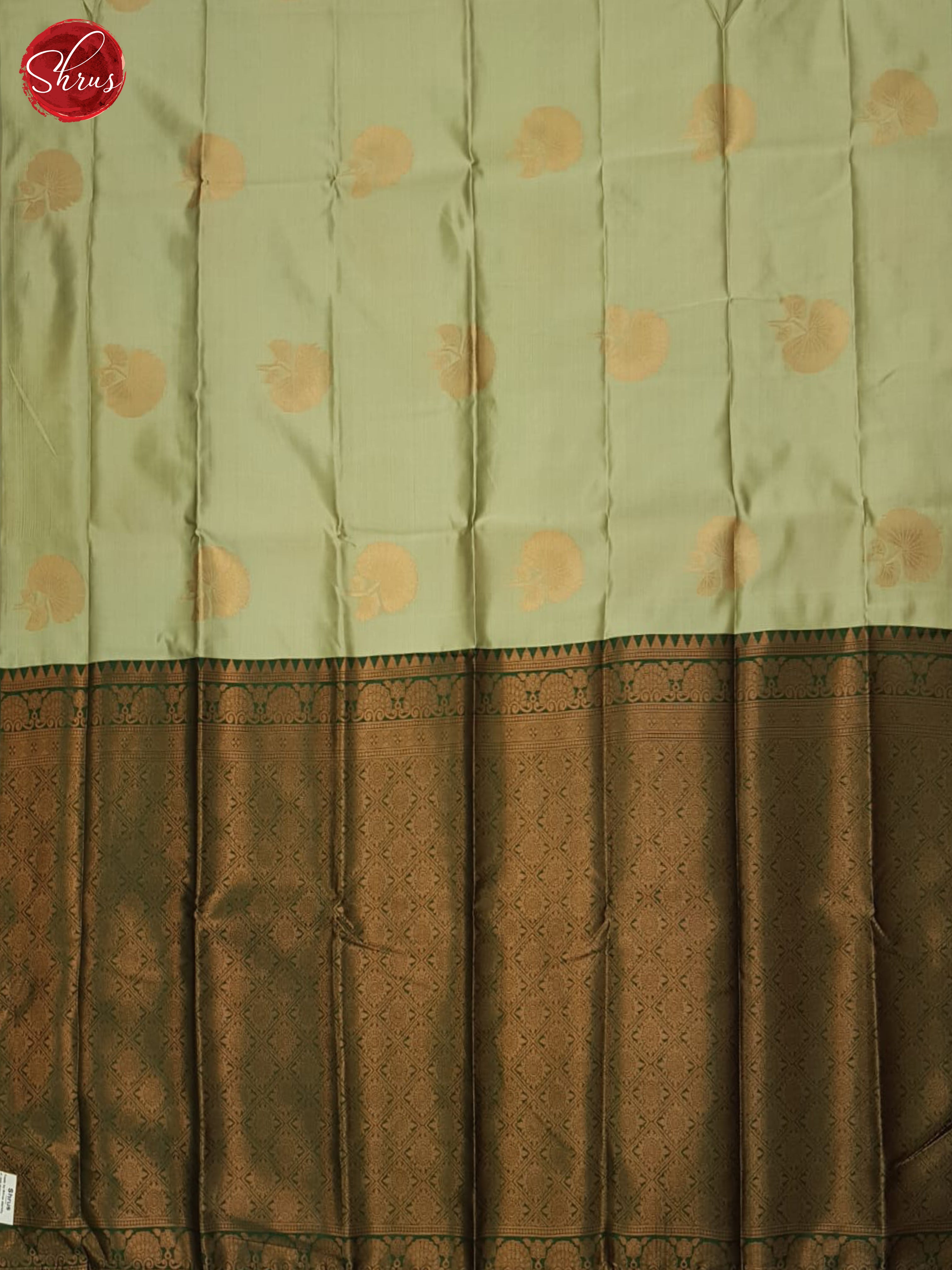Elachi Green And Green- Semi Soft Silk saree - Shop on ShrusEternity.com